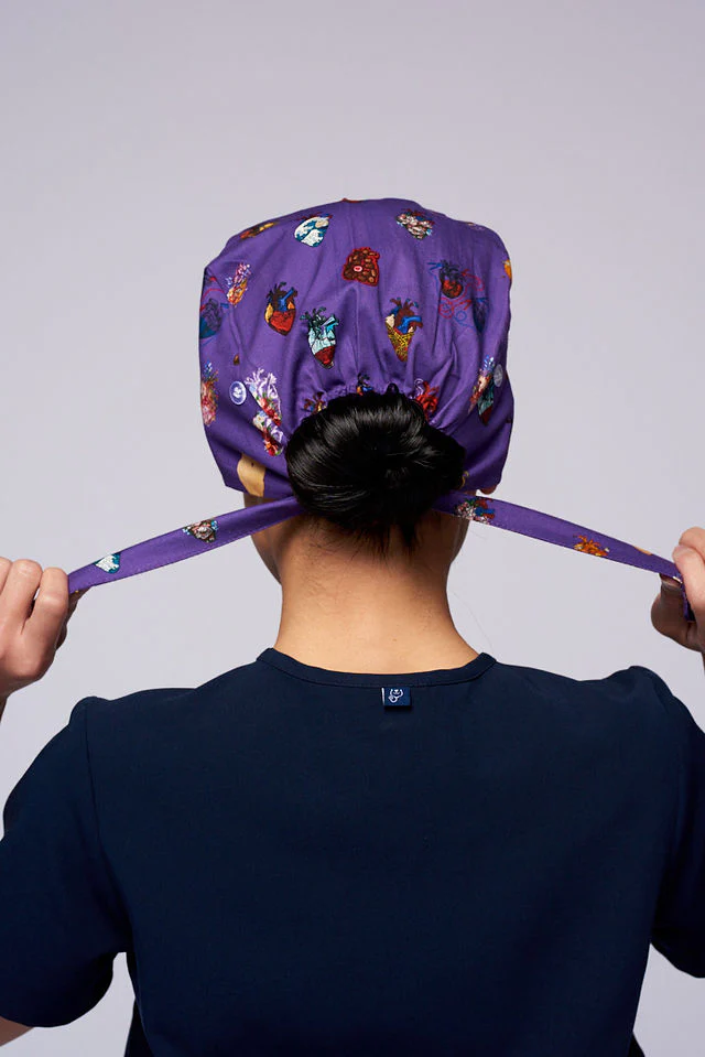 15 Hearts Scrub Cap by Sarai Llamas - Image 4