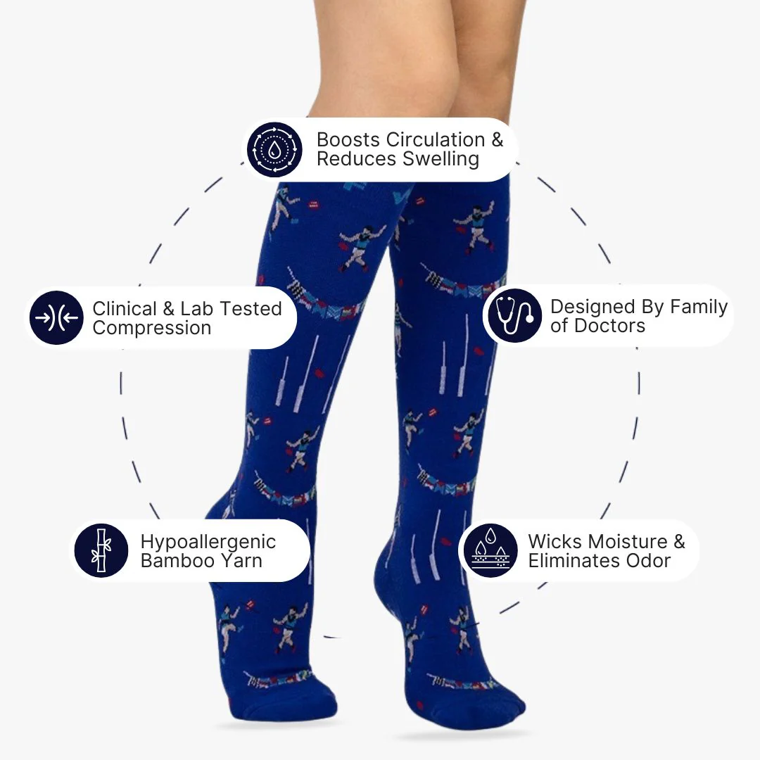Aussie Rules Bamboo Compression Socks - Image 2