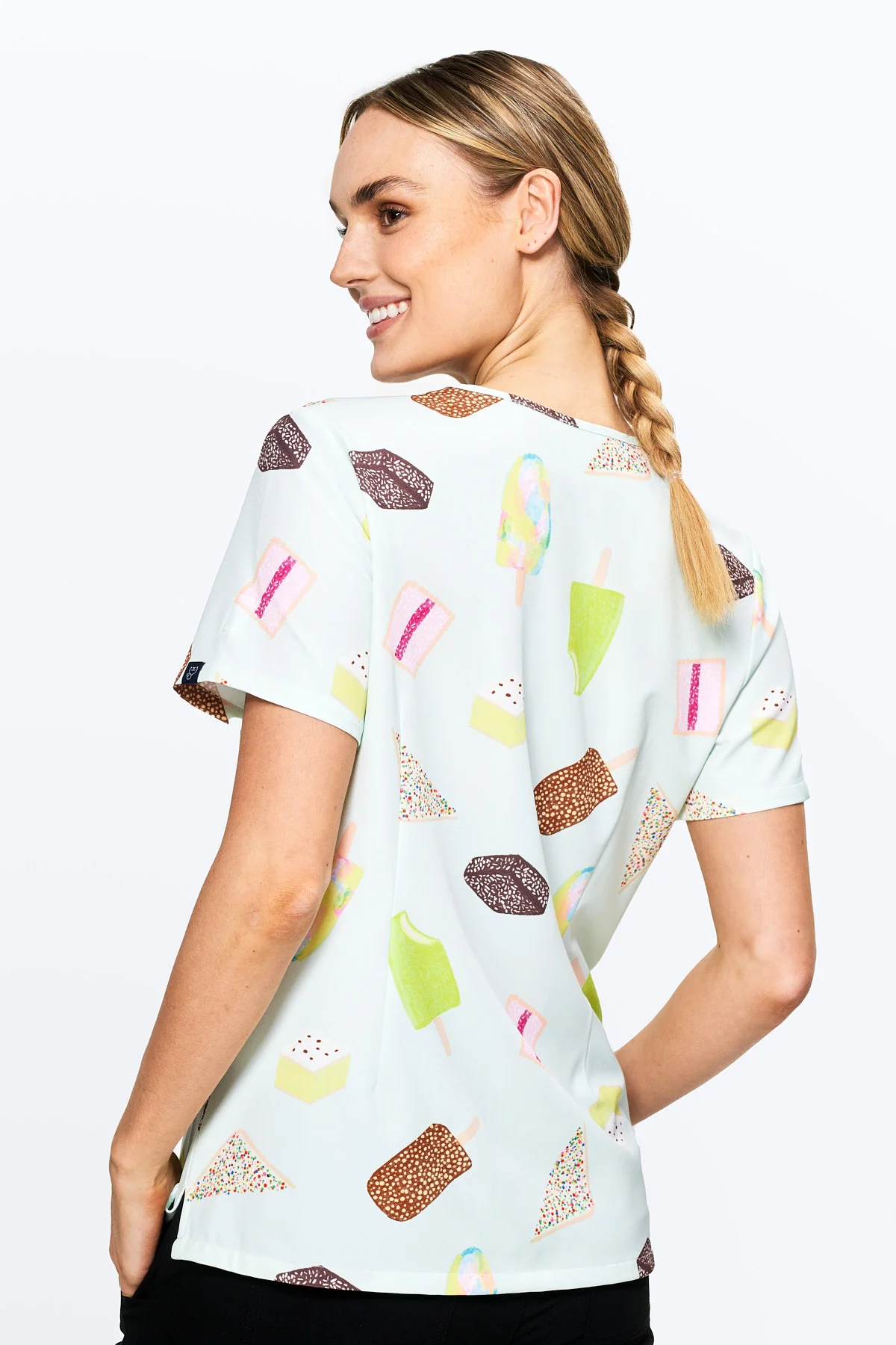 Aussie Treats Women’s 3-Pocket Scrub Top - Image 4