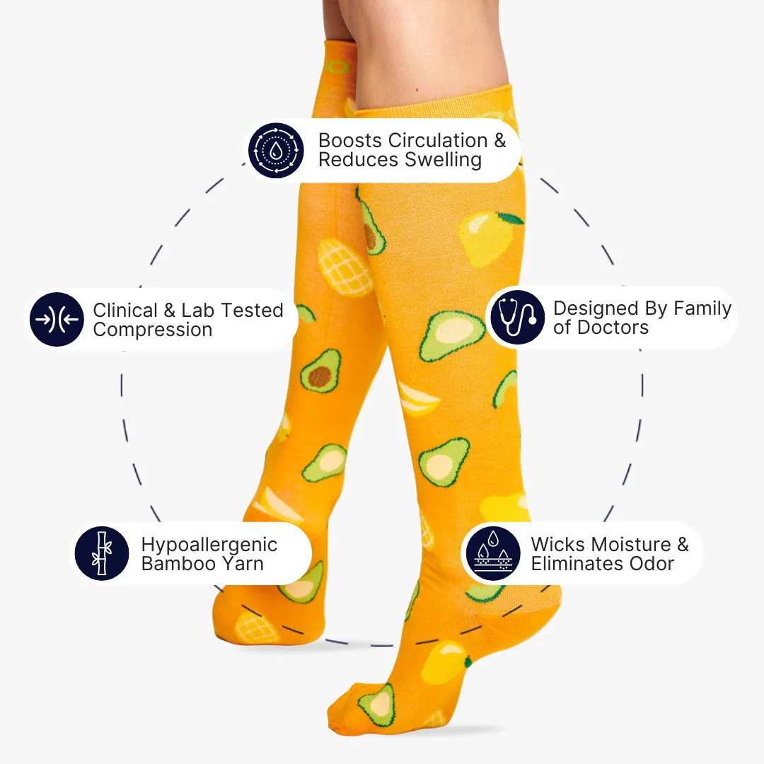 Avo Mango Bamboo Compression Socks - Image 2