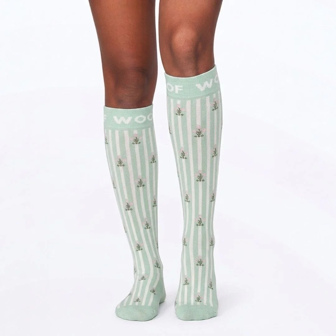 Backyard Blooms Bamboo Compression Socks