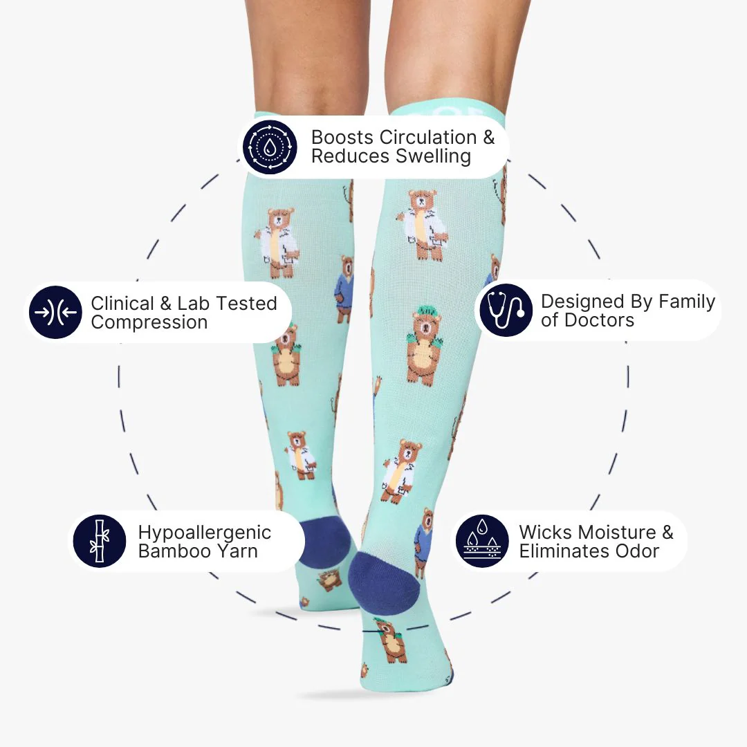 Bear Care Bamboo Compression Socks - Image 2