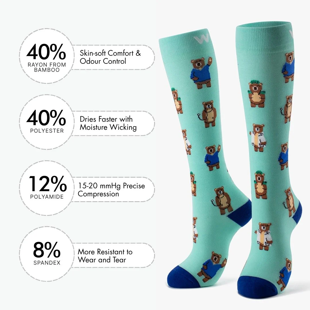 Bear Care Bamboo Compression Socks - Image 3