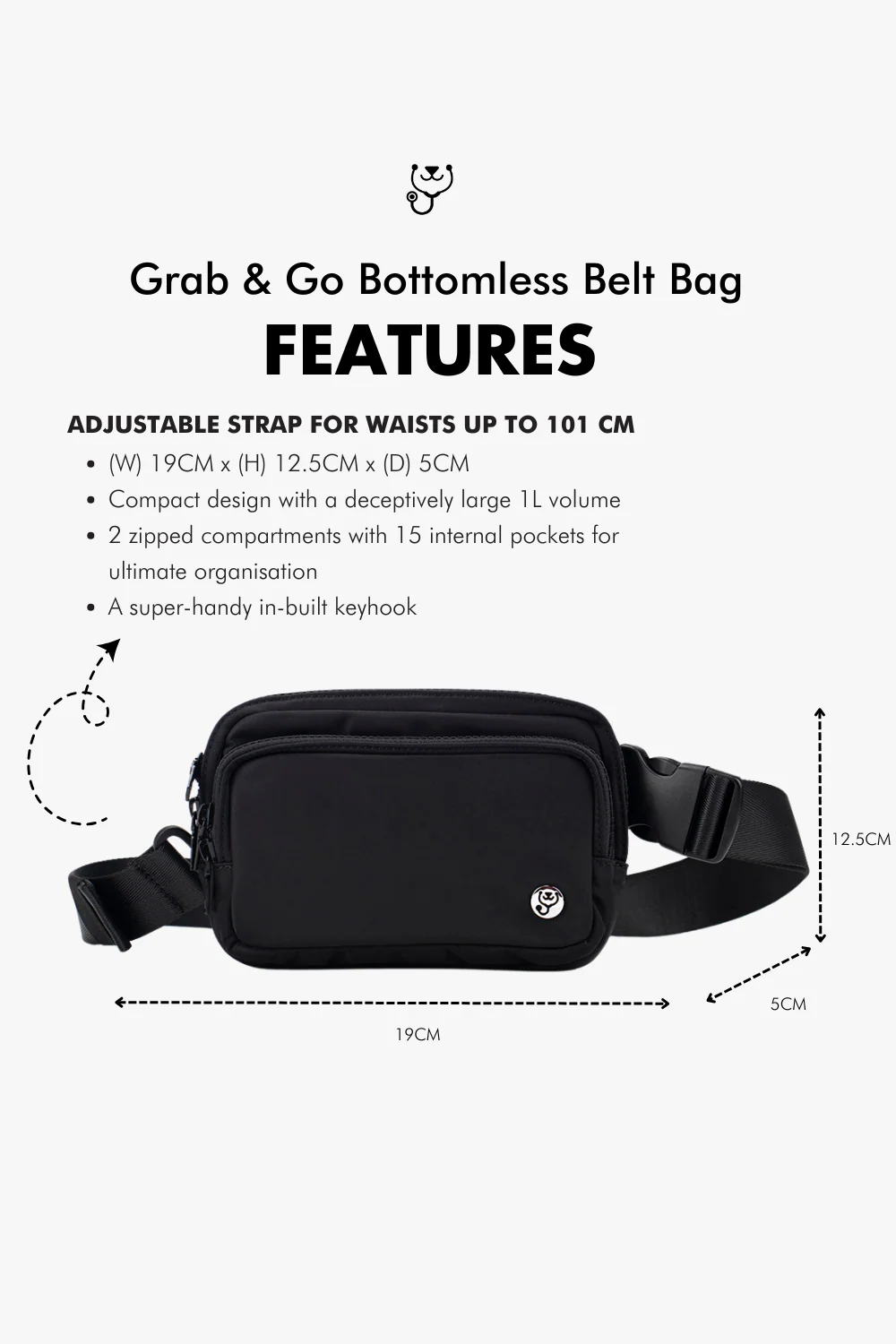Grab & Go Bottomless Belt Bag - Image 2