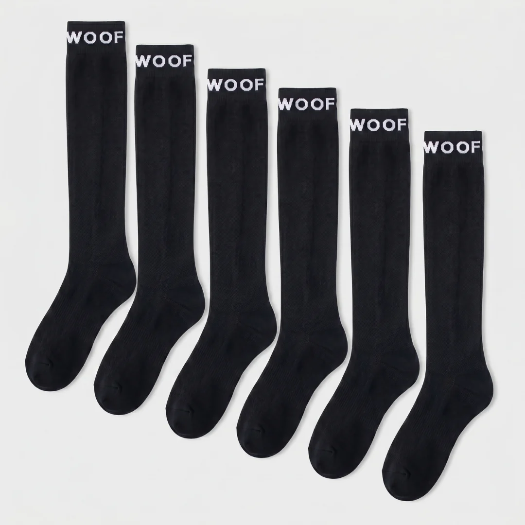 Black Bamboo Compression Socks 6 Pack