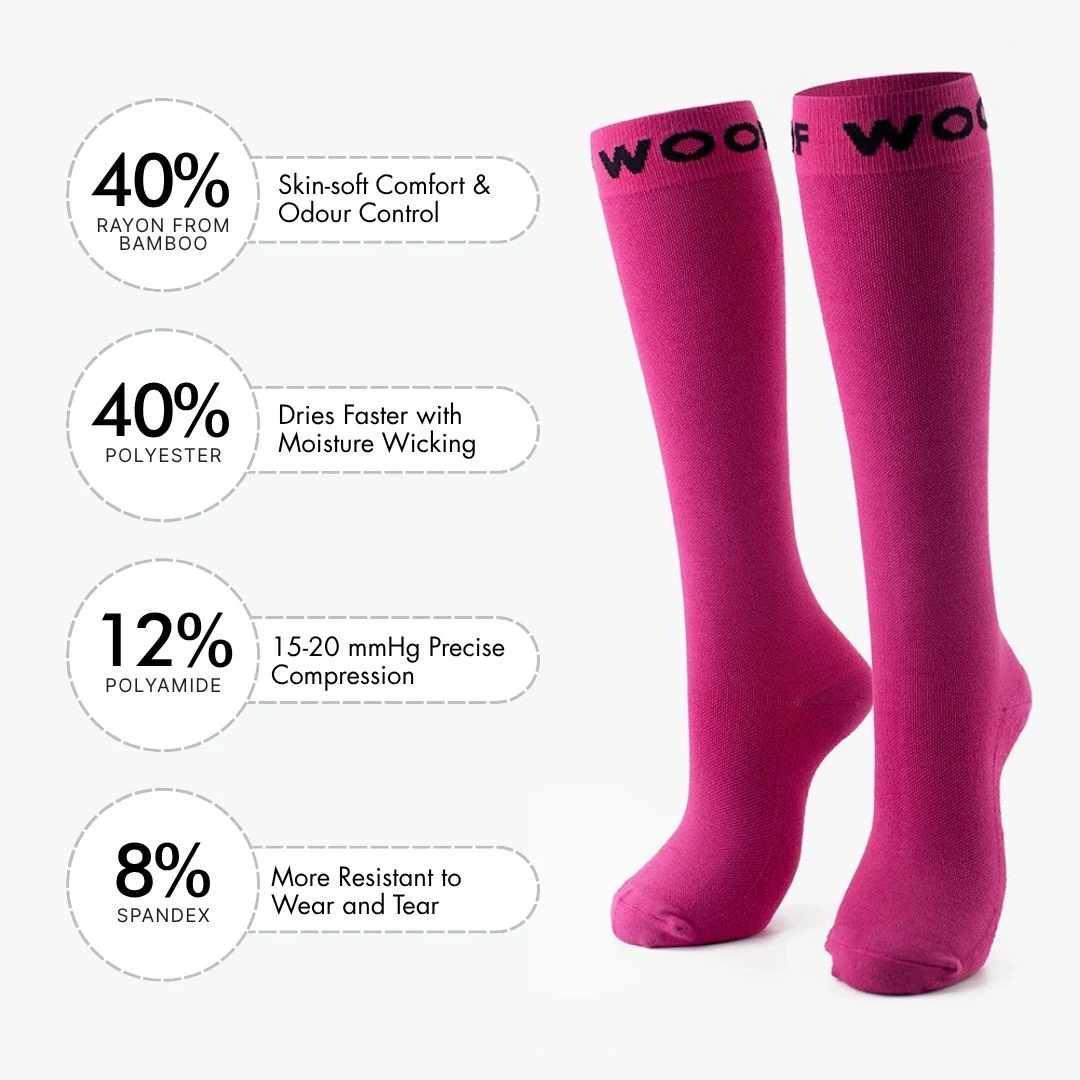 Blush Bamboo Compression Socks - Image 3