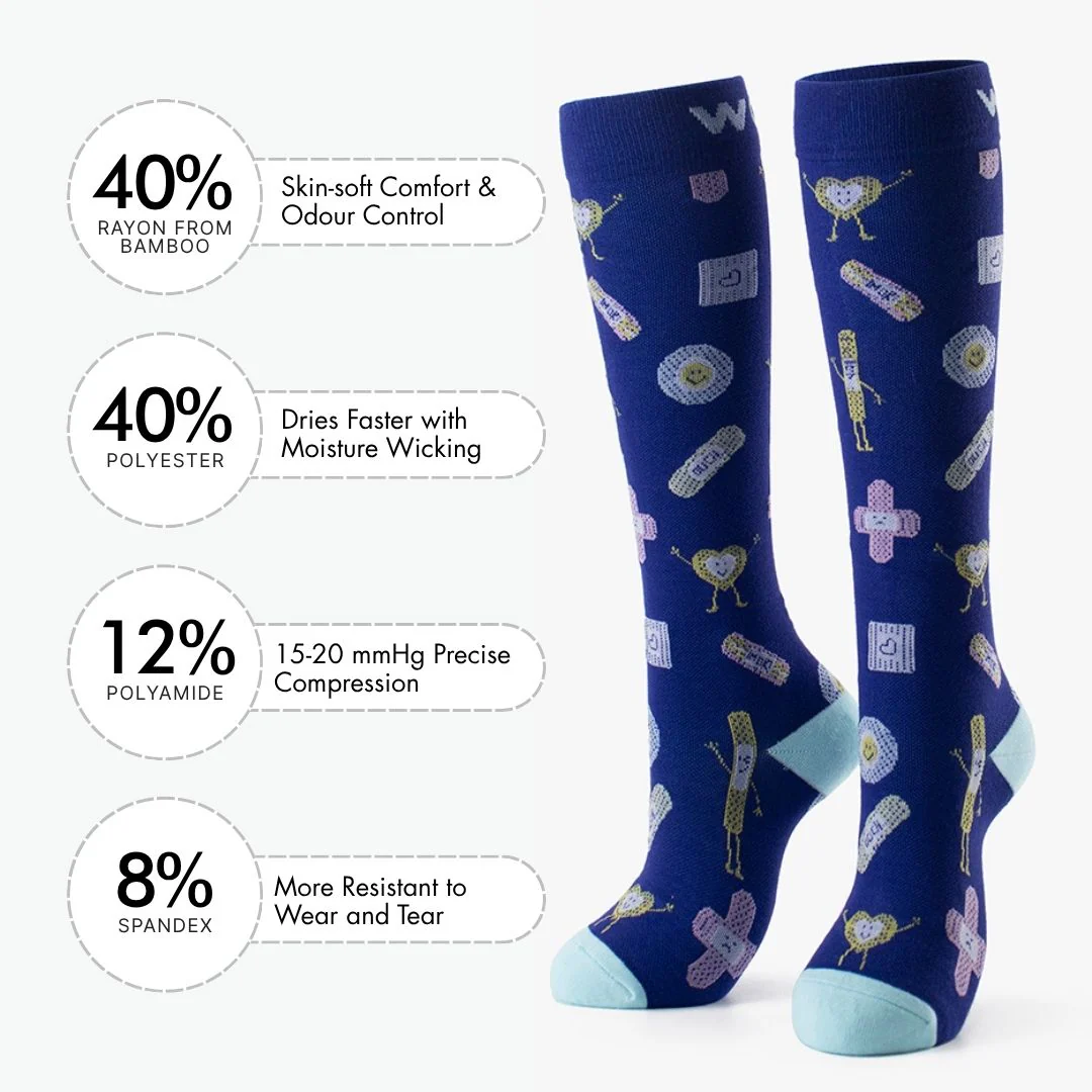 Boo Boo Buddies Bamboo Compression Socks - Image 3