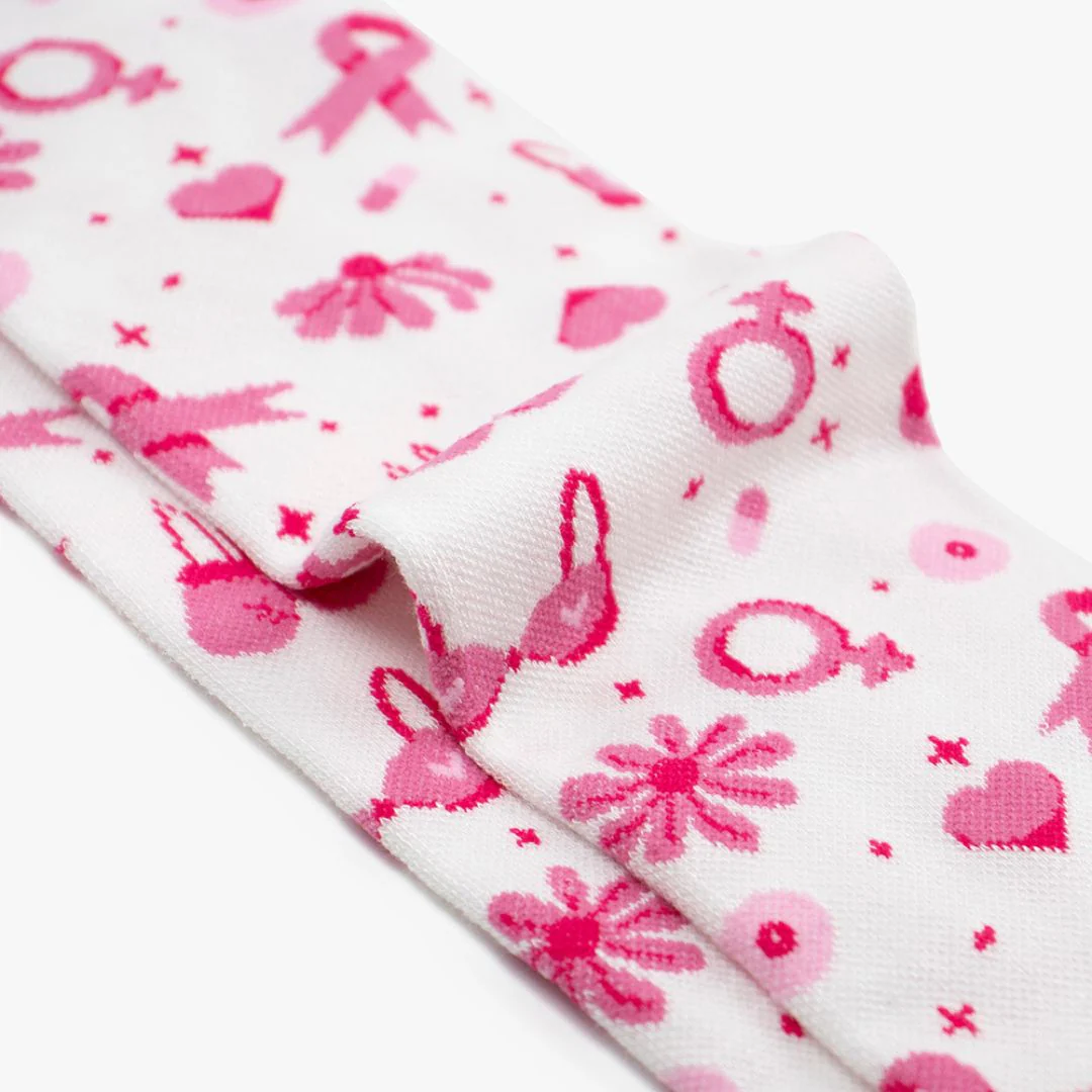 Breast Cancer Awareness Bamboo Compression Socks - Image 4