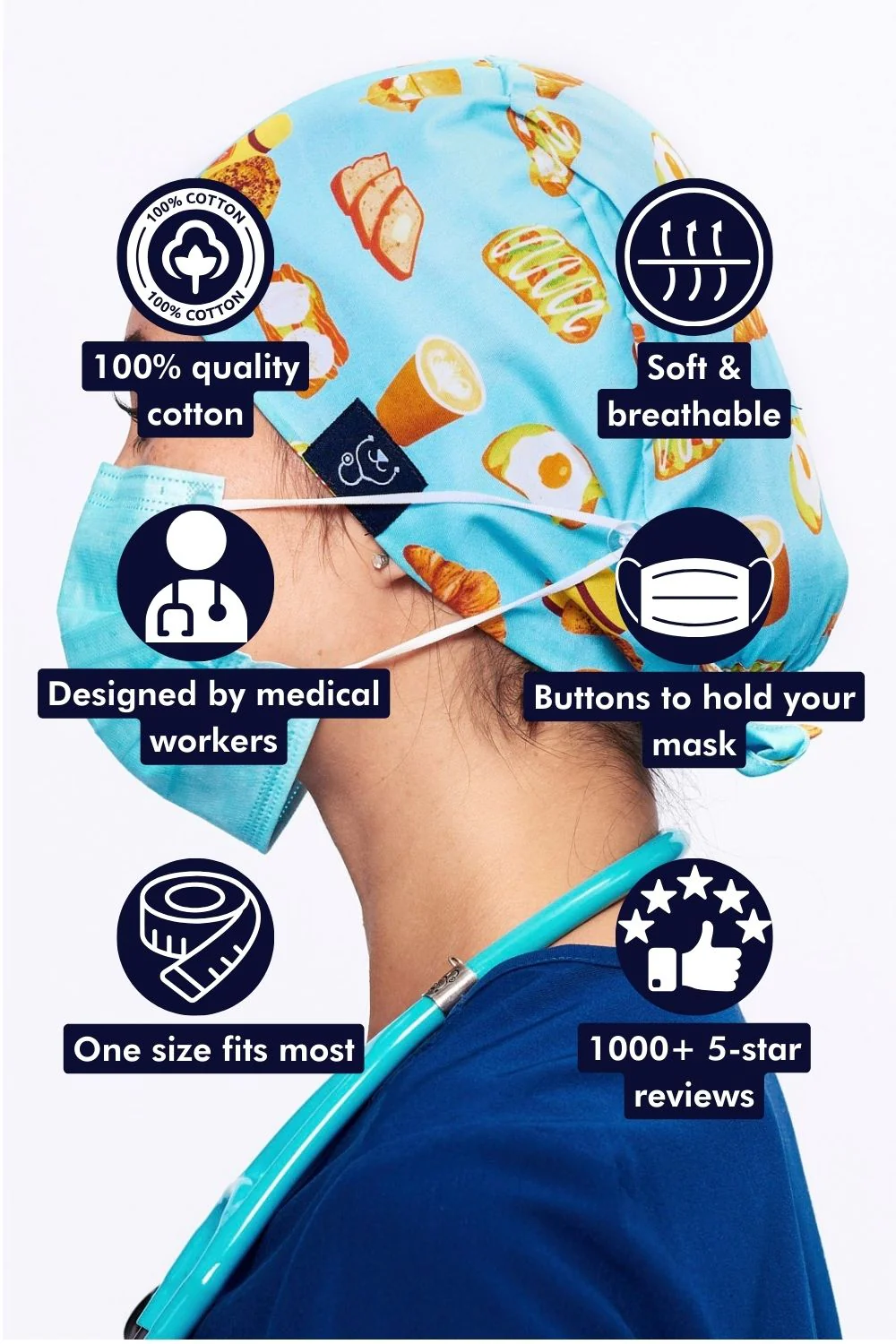 Brunch Bae Scrub Cap - Image 3