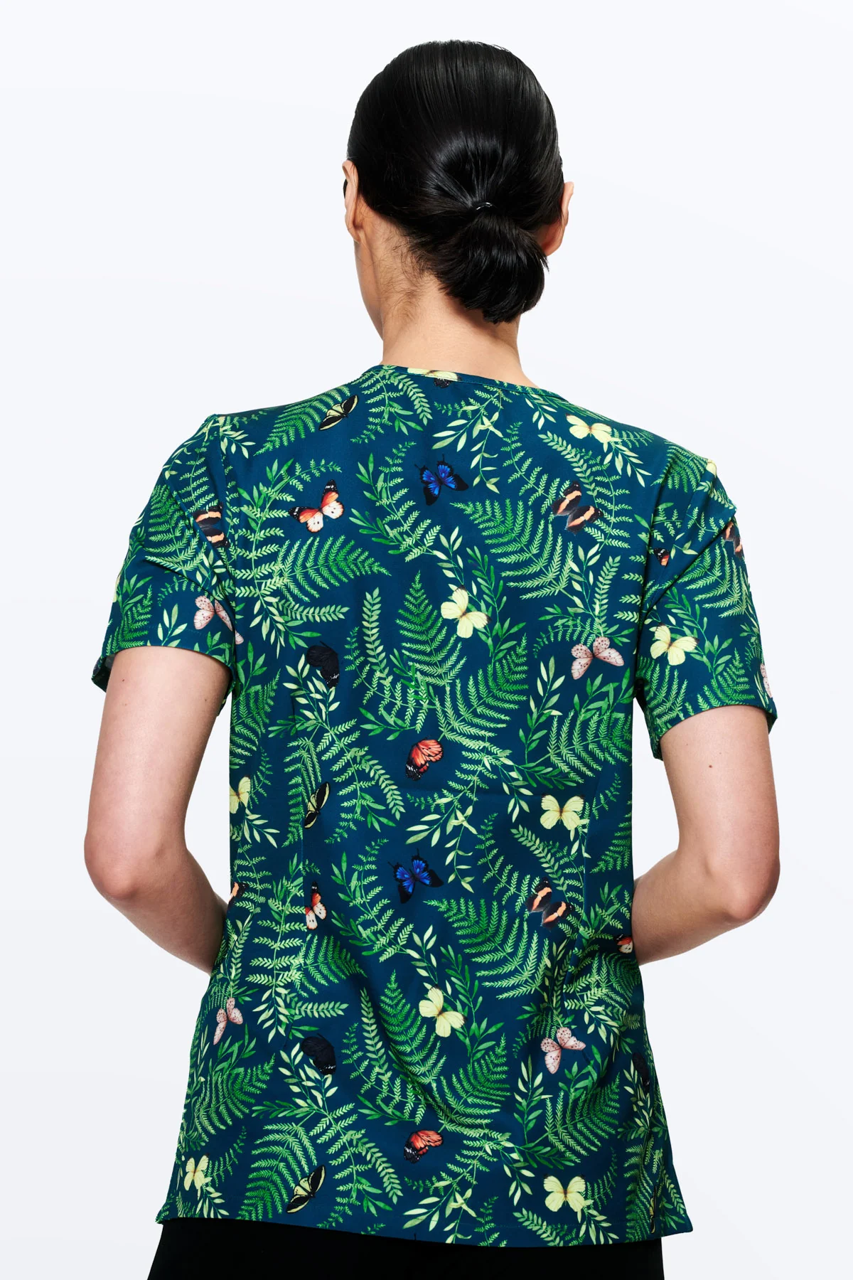 Bushland Butterflies Women’s 3-Pocket Scrub Top - Image 5