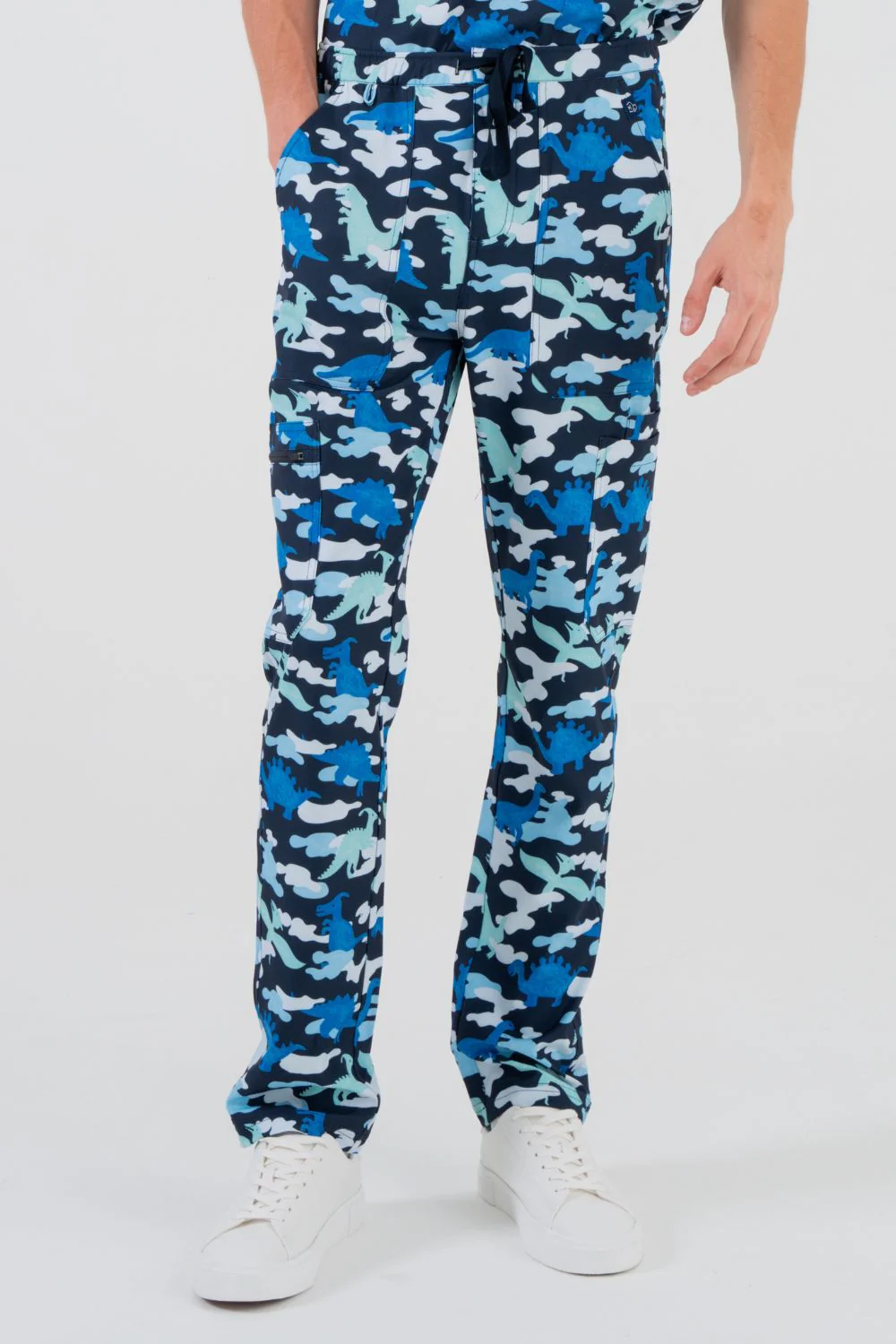 Camosaurus Rex Men’s Cargo Scrub Pants - Image 4