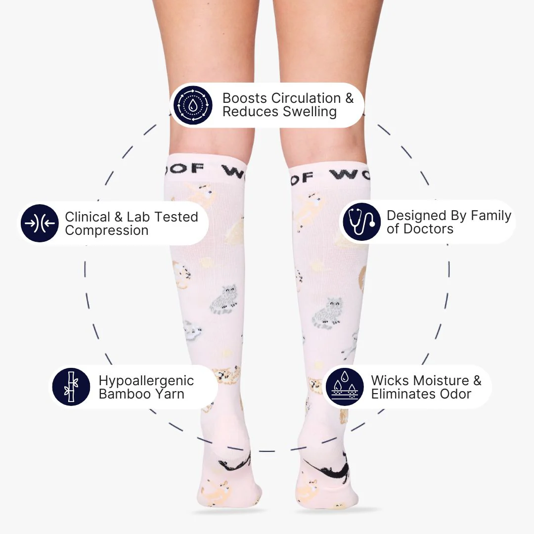 Cats Cats Cats Bamboo Compression Socks - Image 2
