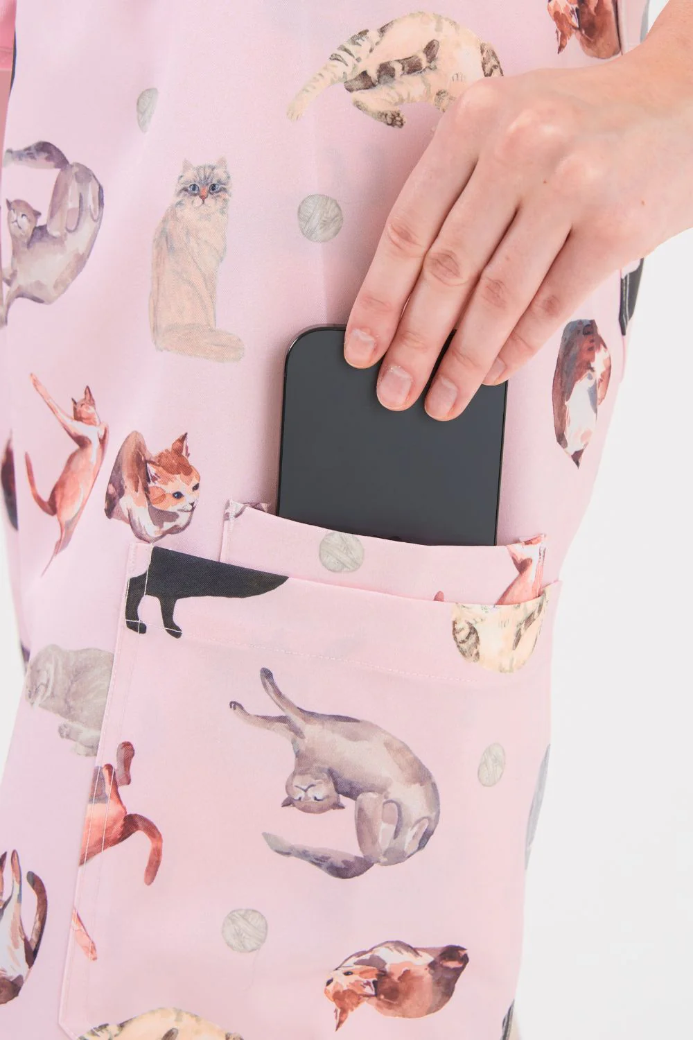 Cats Cats Cats Women’s Cargo Scrub Pants - Image 4