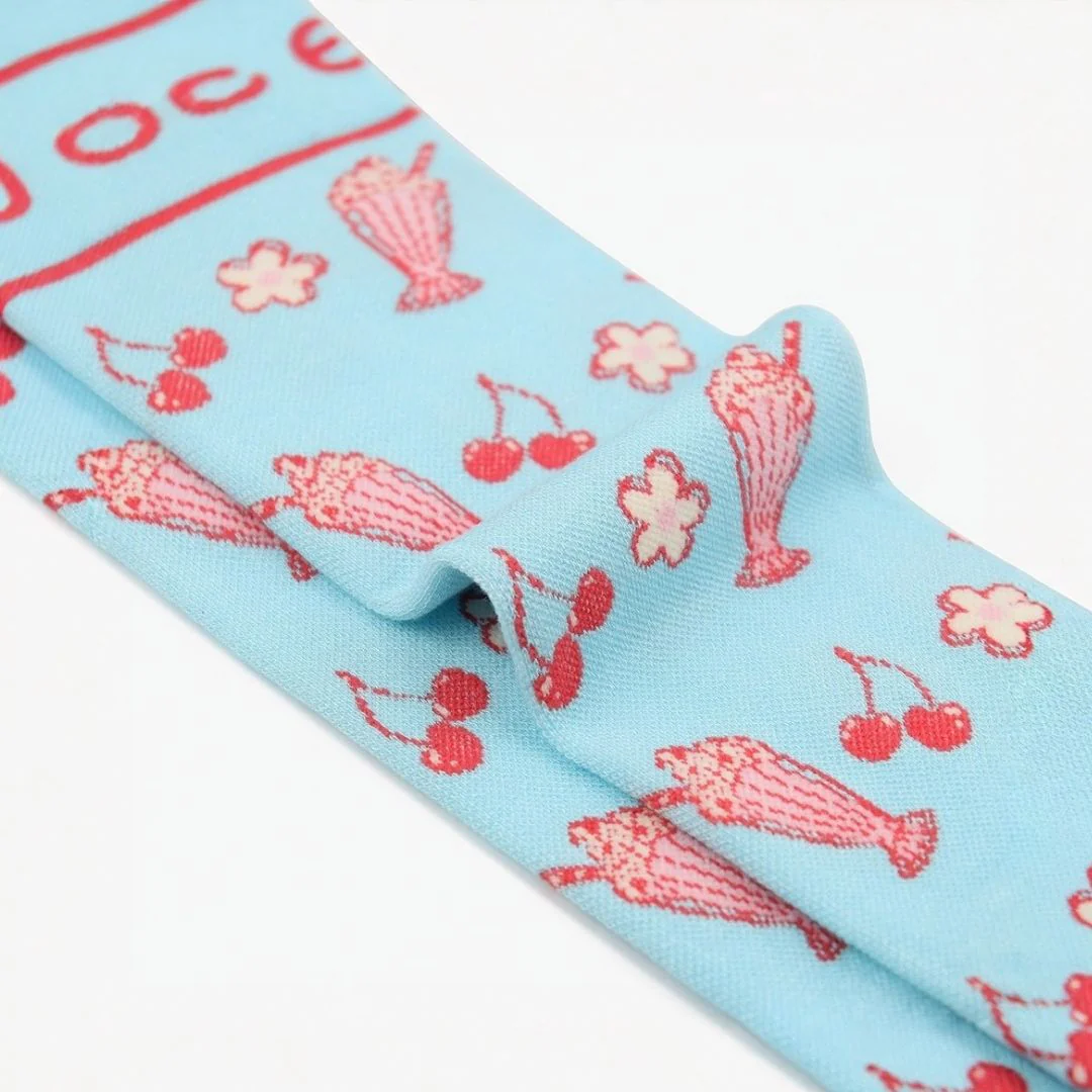 Cherry Milkshake Bamboo Compression Socks - Image 4