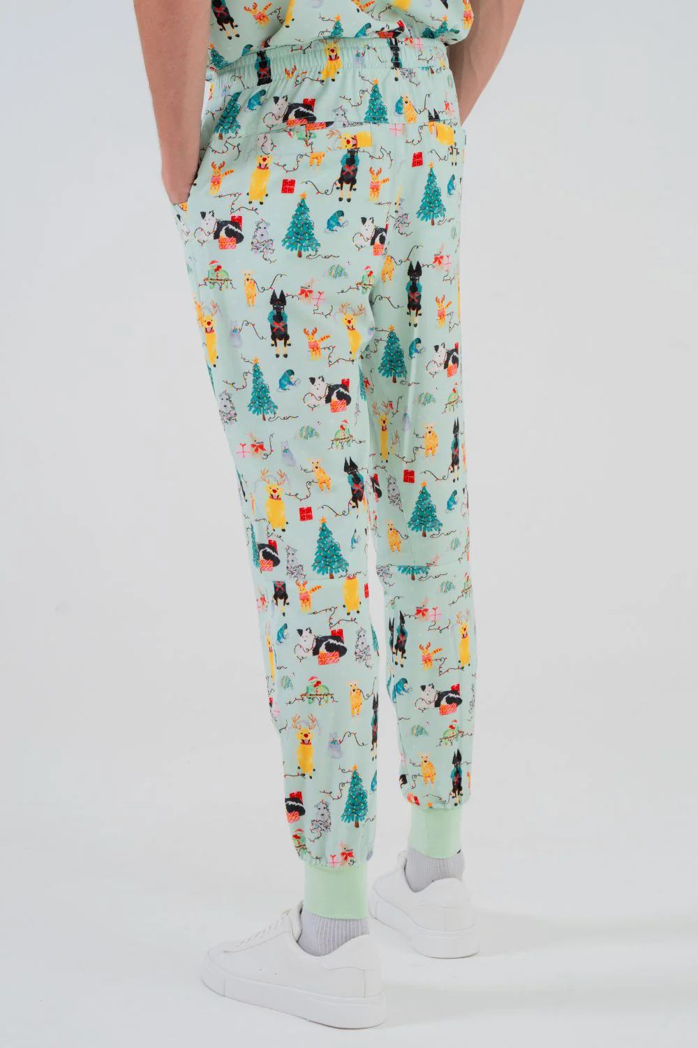 Christmas Tails Men’s 5-Pocket Joggers - Image 5