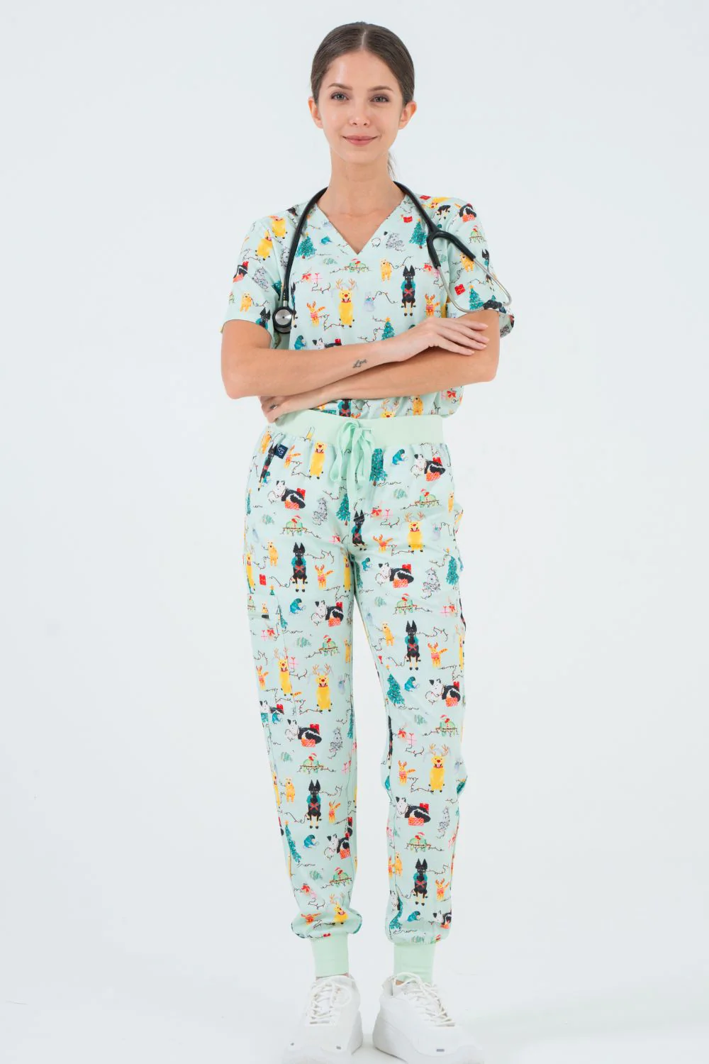Christmas Tails Women’s 6-Pocket Joggers - Image 4