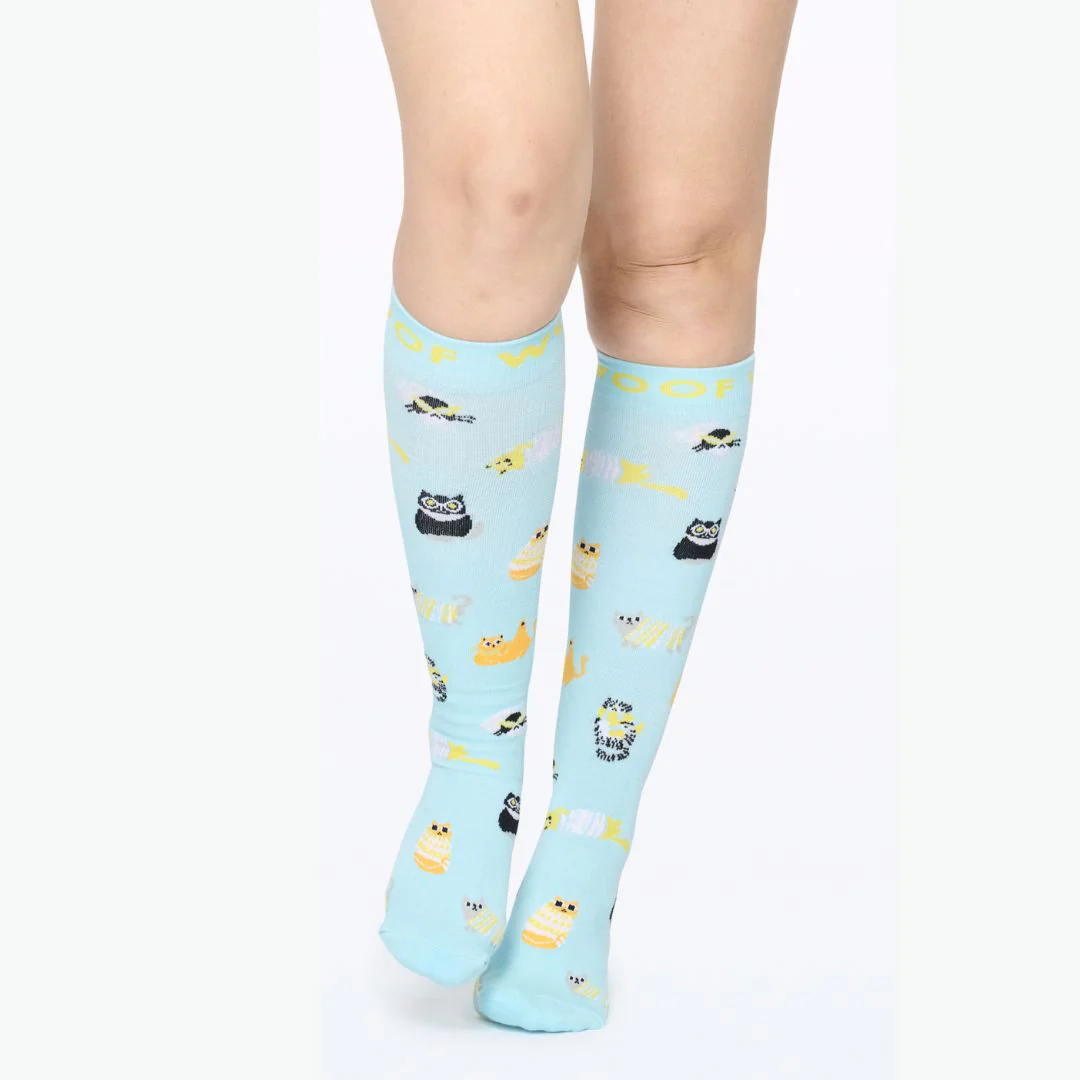 Cool Cats Bamboo Compression Socks