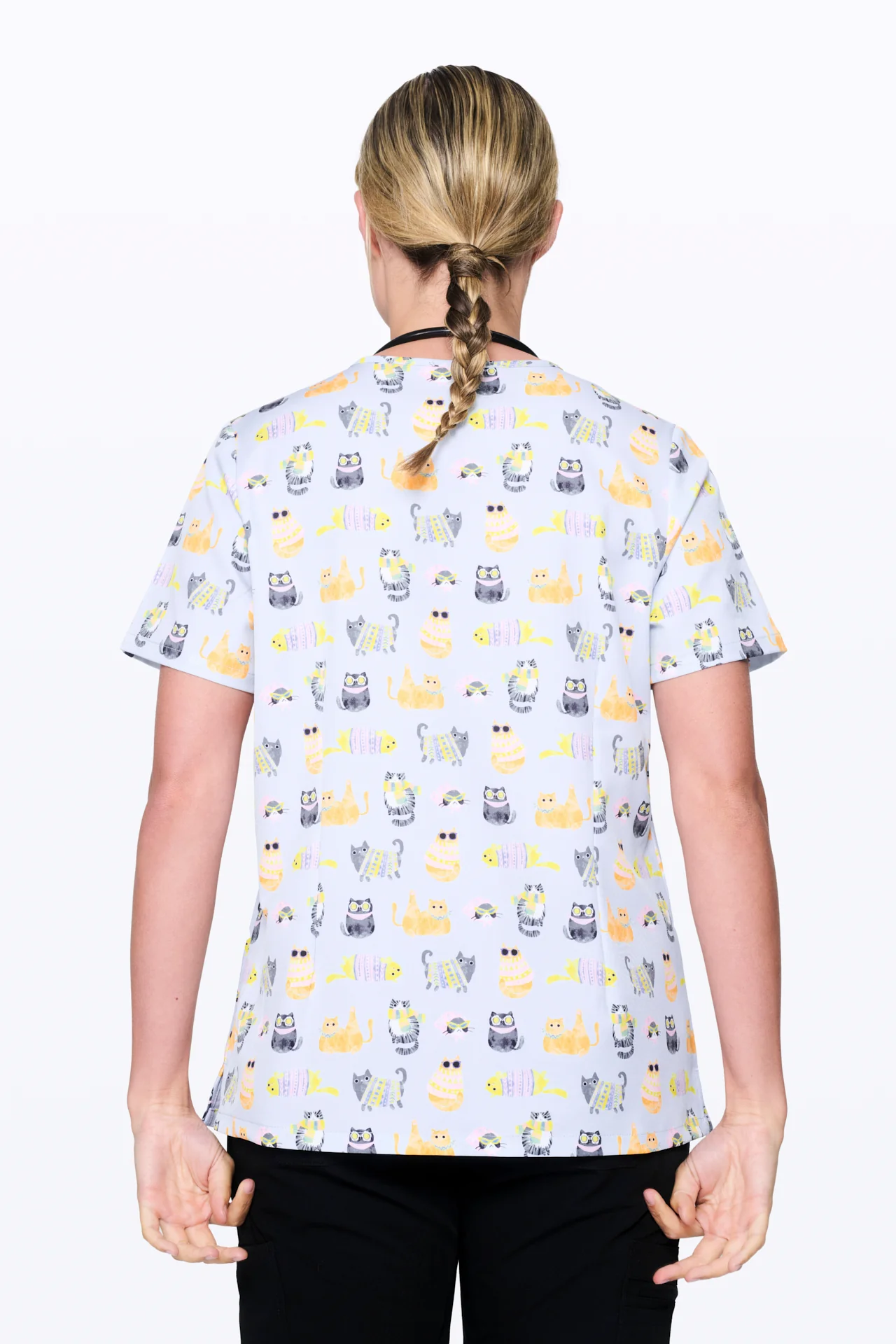 Cool Cats Women’s 3-Pocket Scrub Top - Image 4