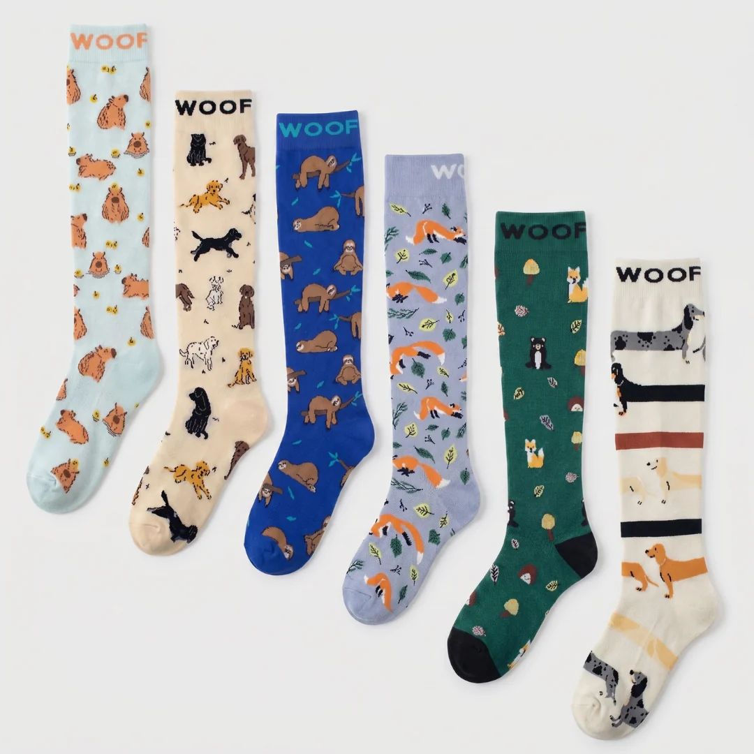 Cutest Creatures Bamboo Compression Socks 6 Pack
