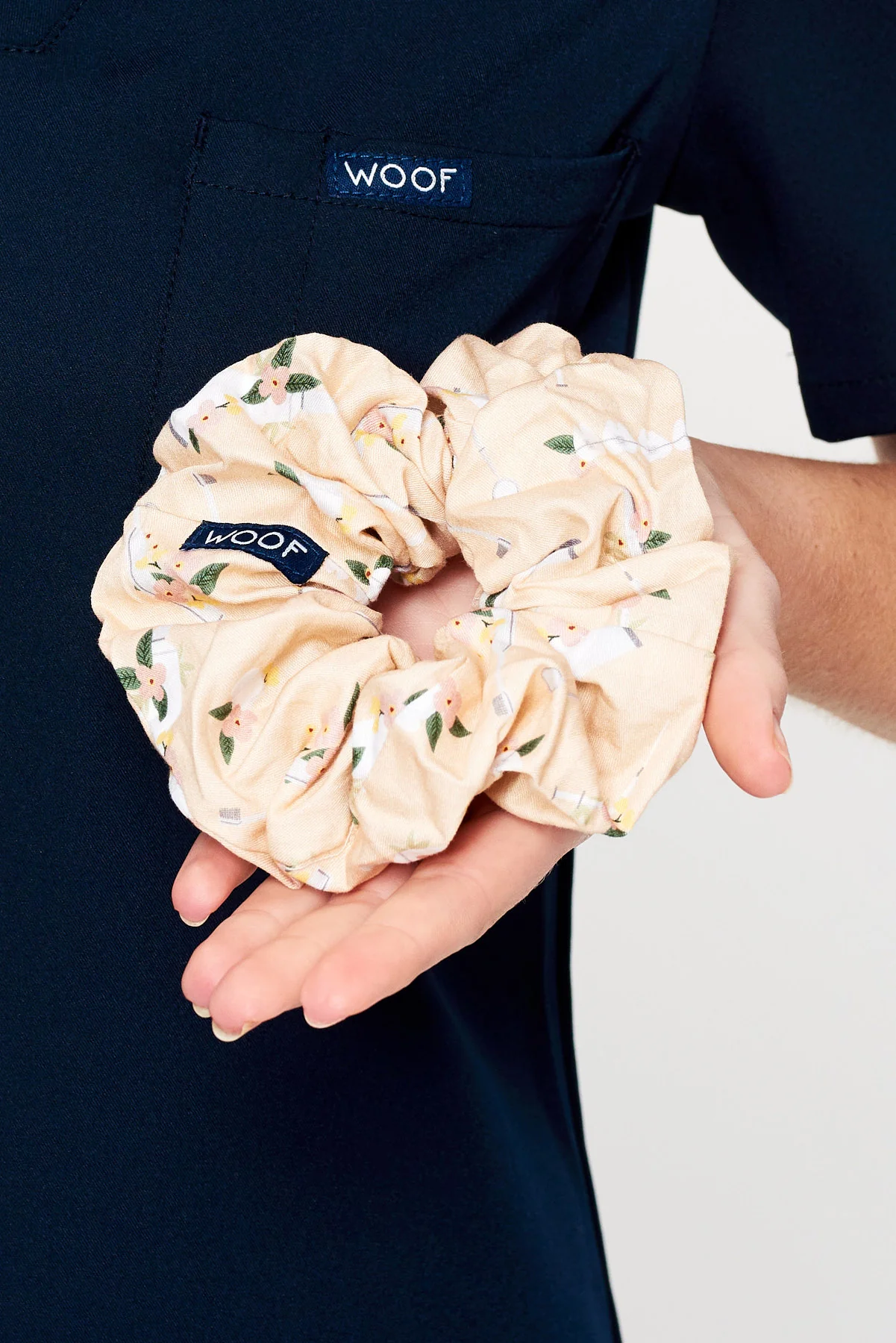 Dental Floral Scrunchie