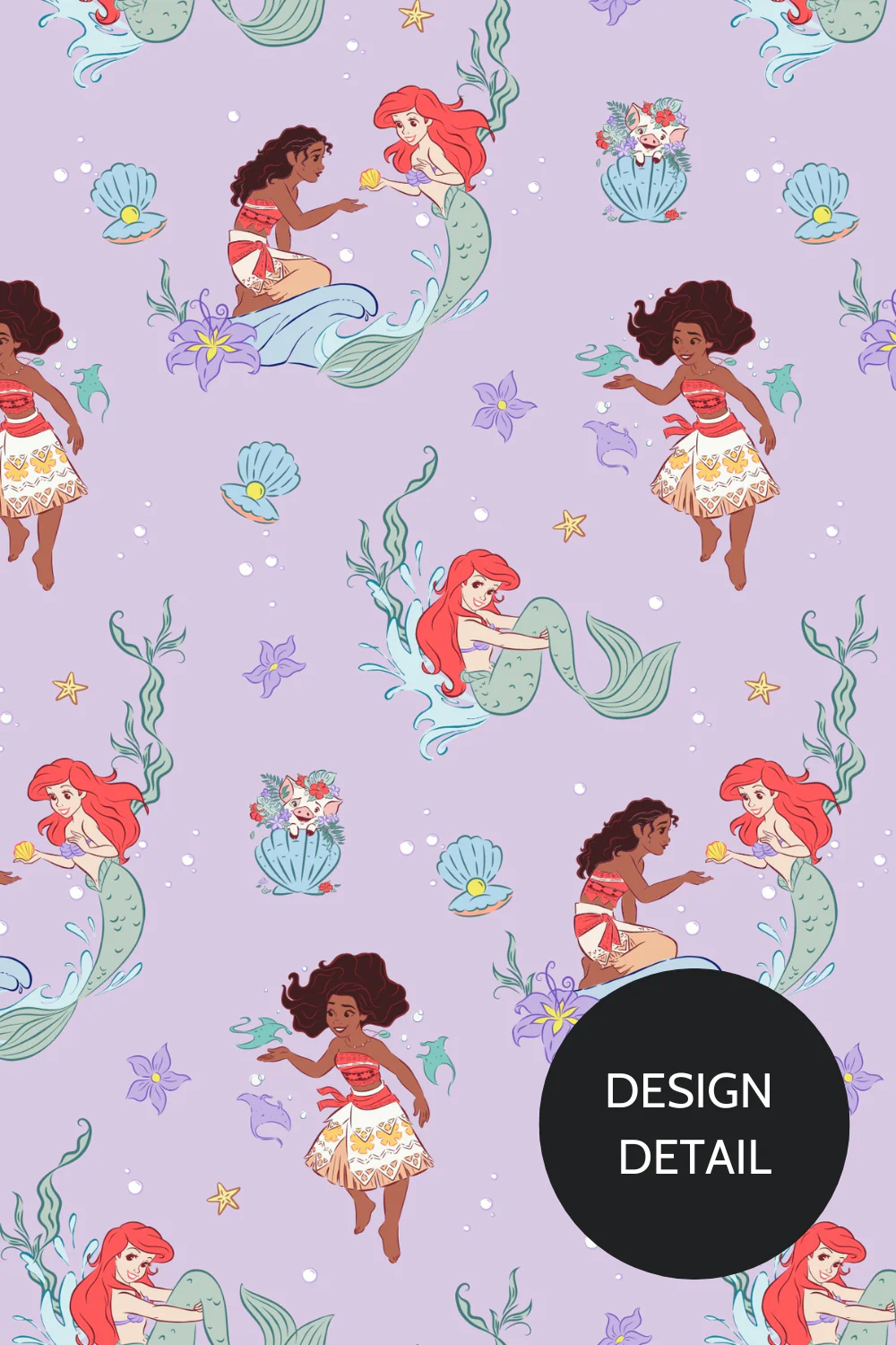 Disney Princess Scrub Cap, Ocean of Dreams - Image 3