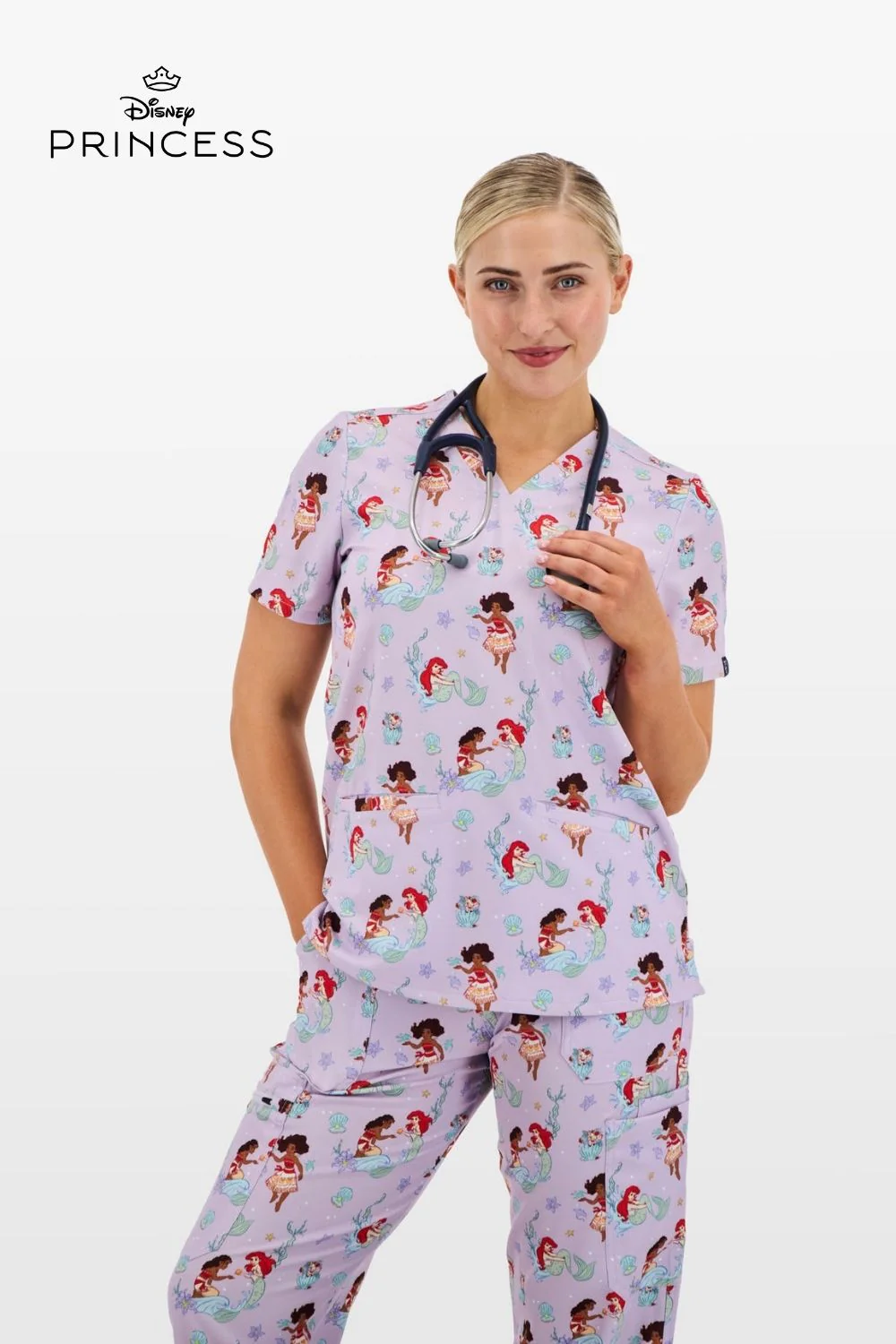 Printed Pattern Scrub Tops