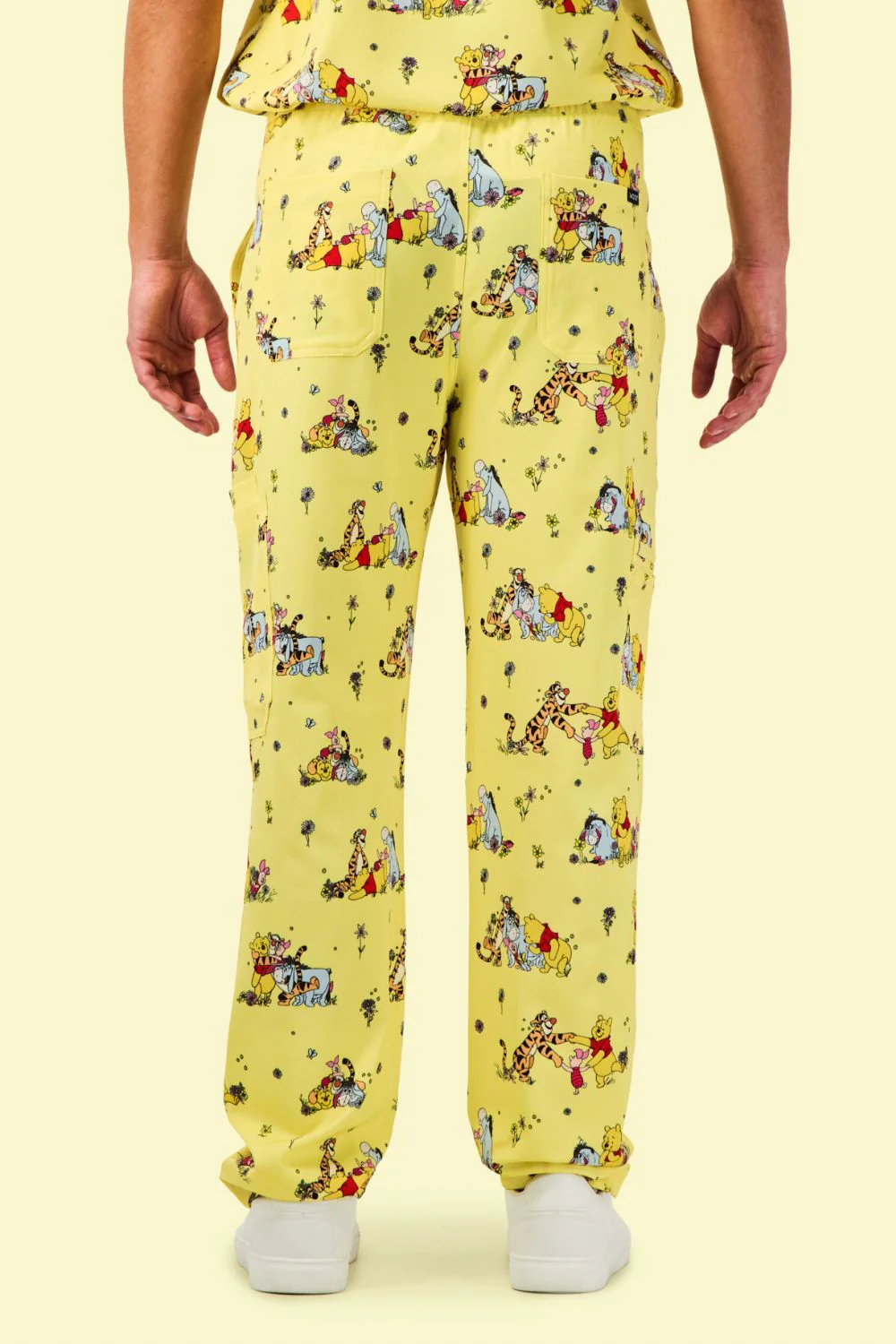 Disney’s Winnie the Pooh and Friends Men’s Scrub Pants, Favourite Day - Image 4