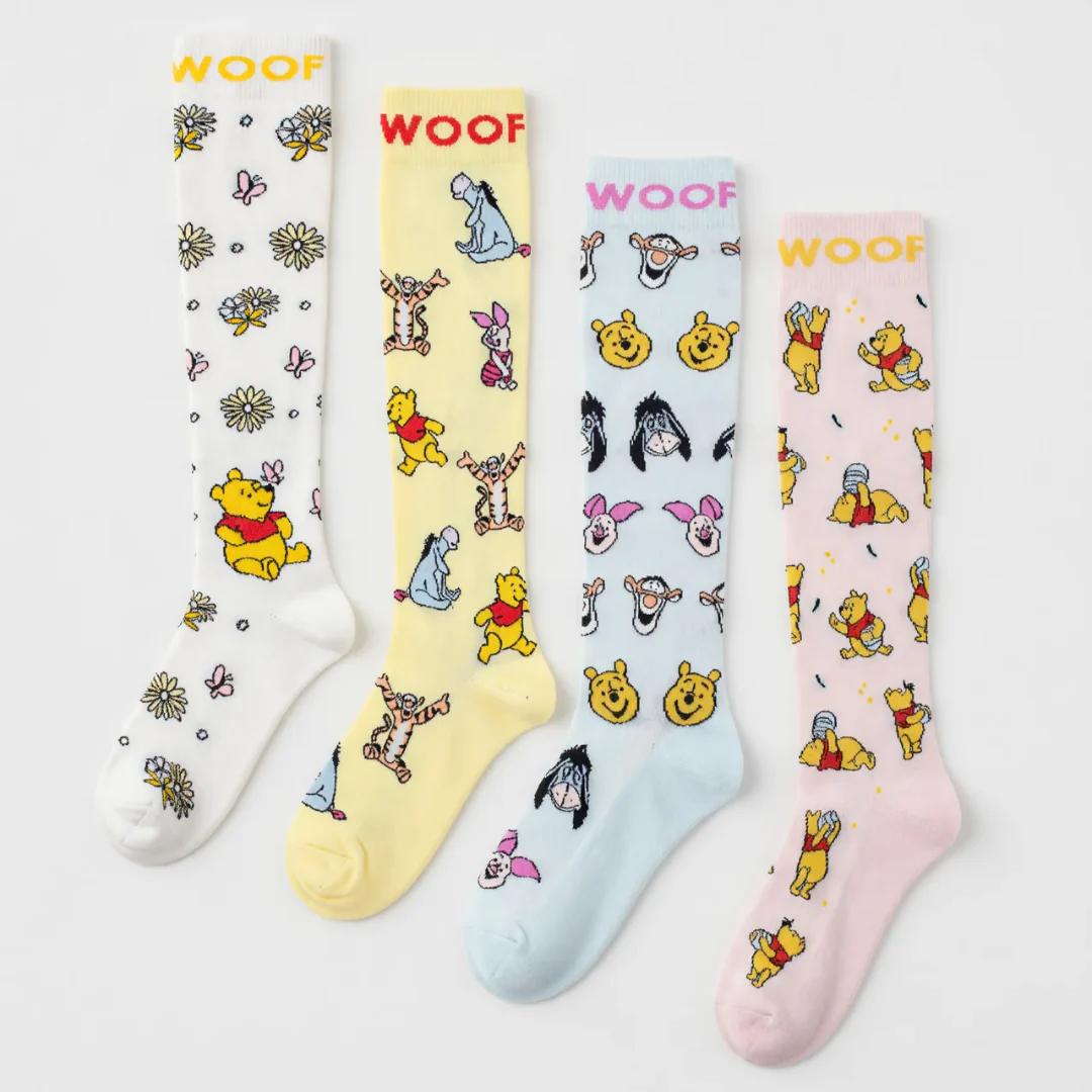 Disney's Winnie the Pooh Bamboo Compression Socks 4 Pack