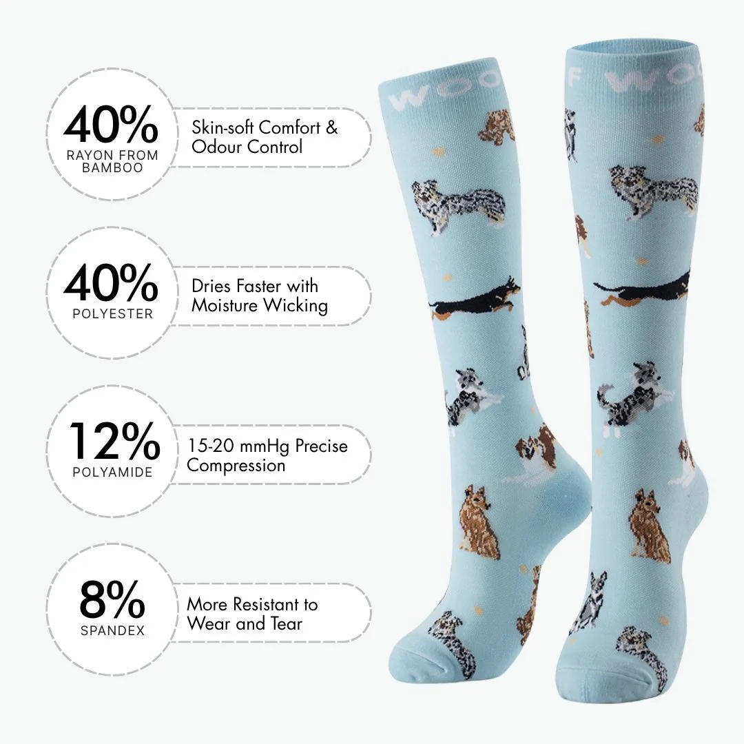 Down Under Dogs Bamboo Compression Socks - Image 3