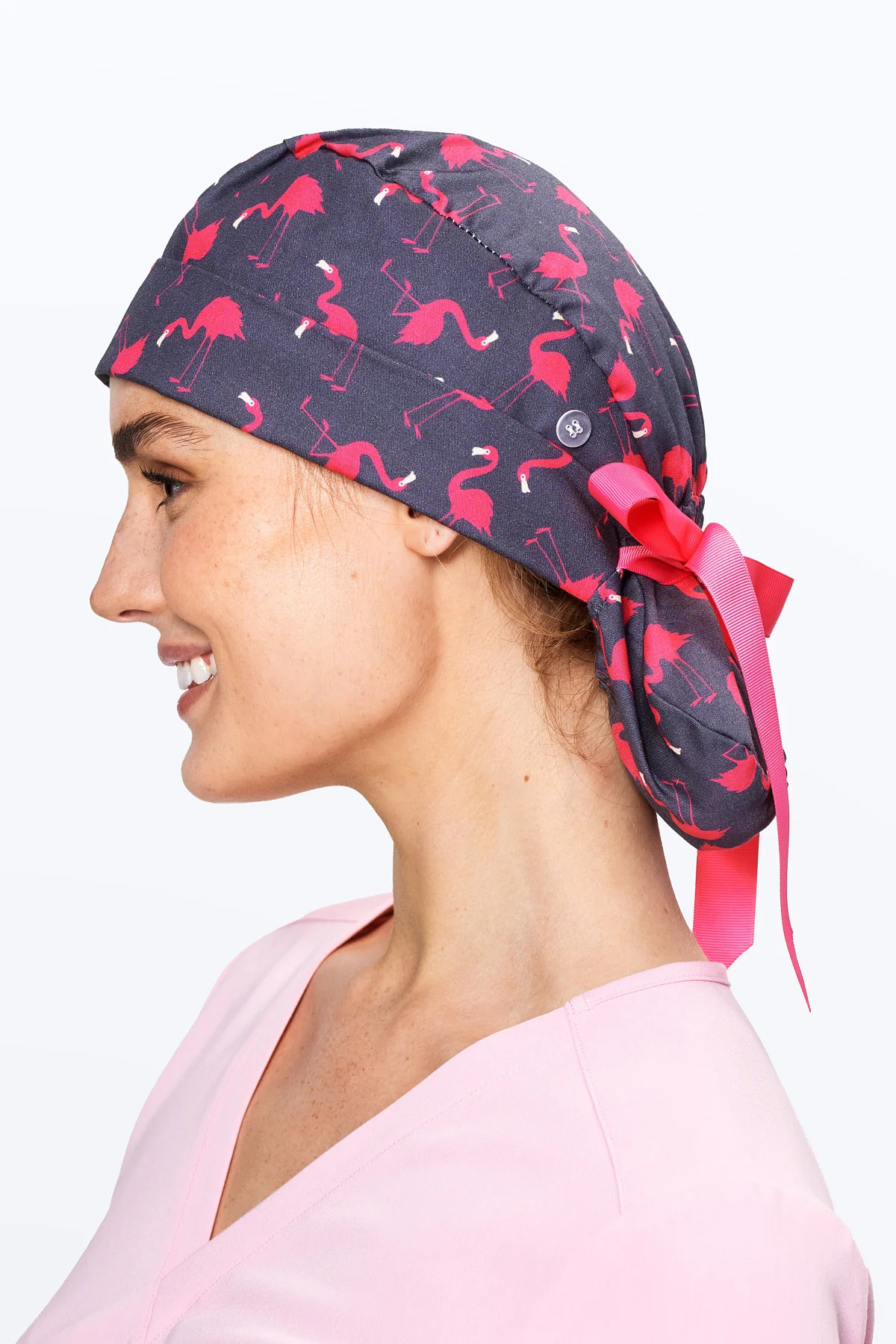 Flamingos Scrub Cap - Image 6