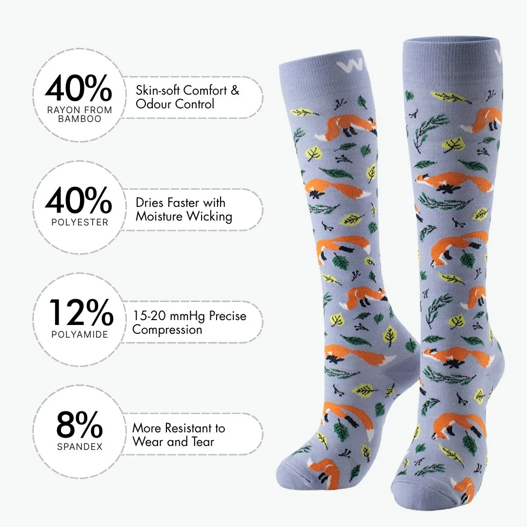 Fox Bamboo Compression Socks - Image 3