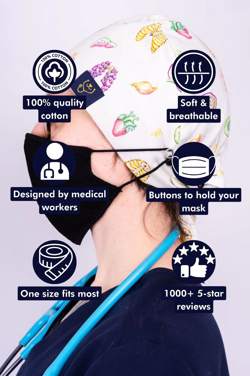 Almost Anatomical Scrub Cap by Dr. Lauren Squires - Image 3