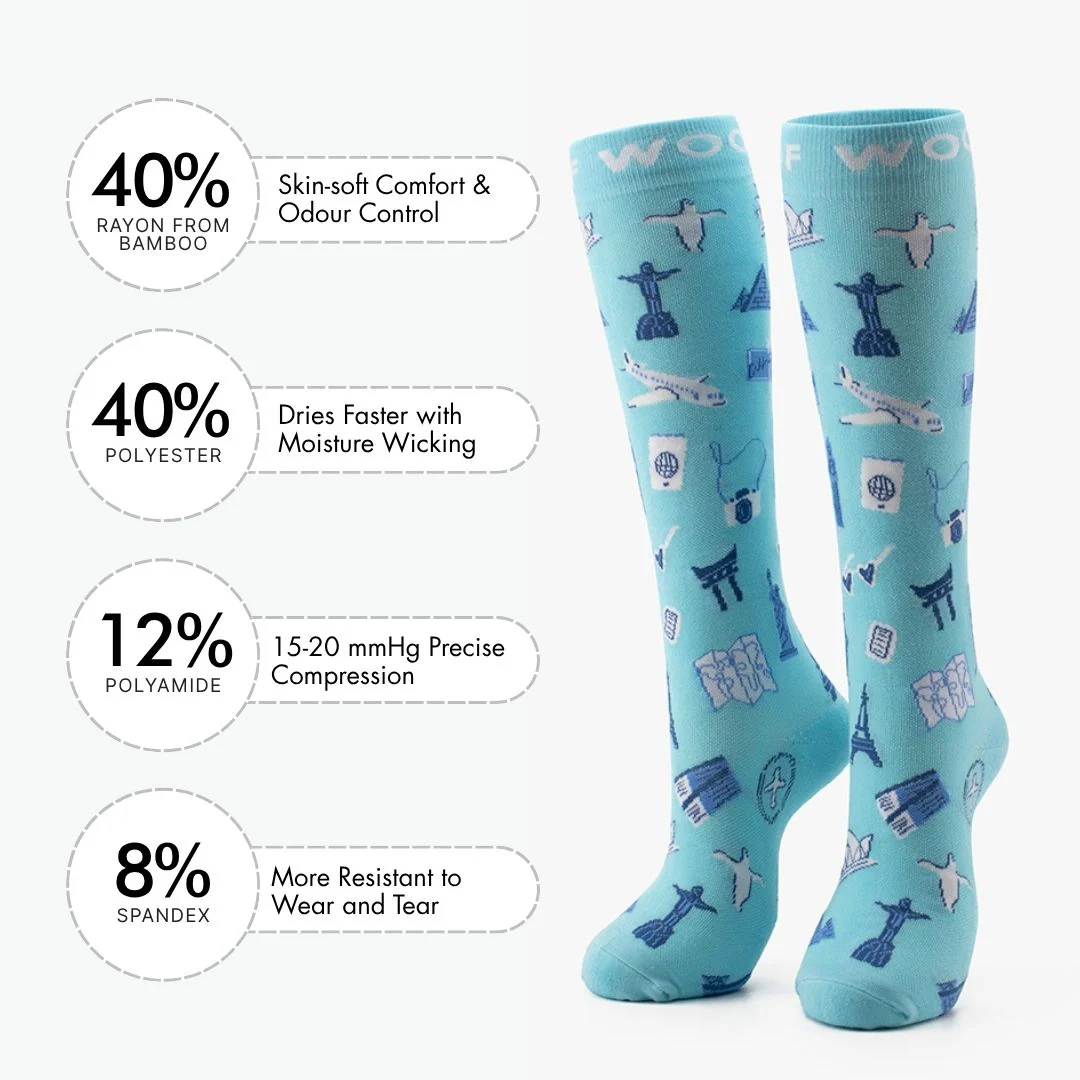 Globetrotter Bamboo Compression Socks - Image 3