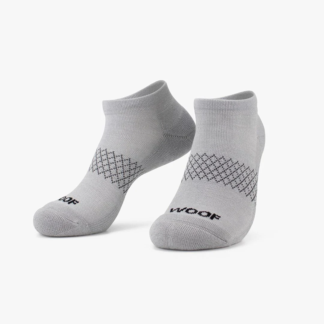 Grey Bamboo Ankle Compression Socks 4 Pack - Image 2