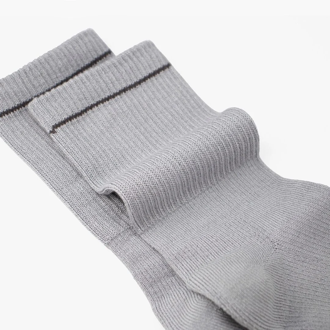 Grey Bamboo Crew Compression Socks - Image 5