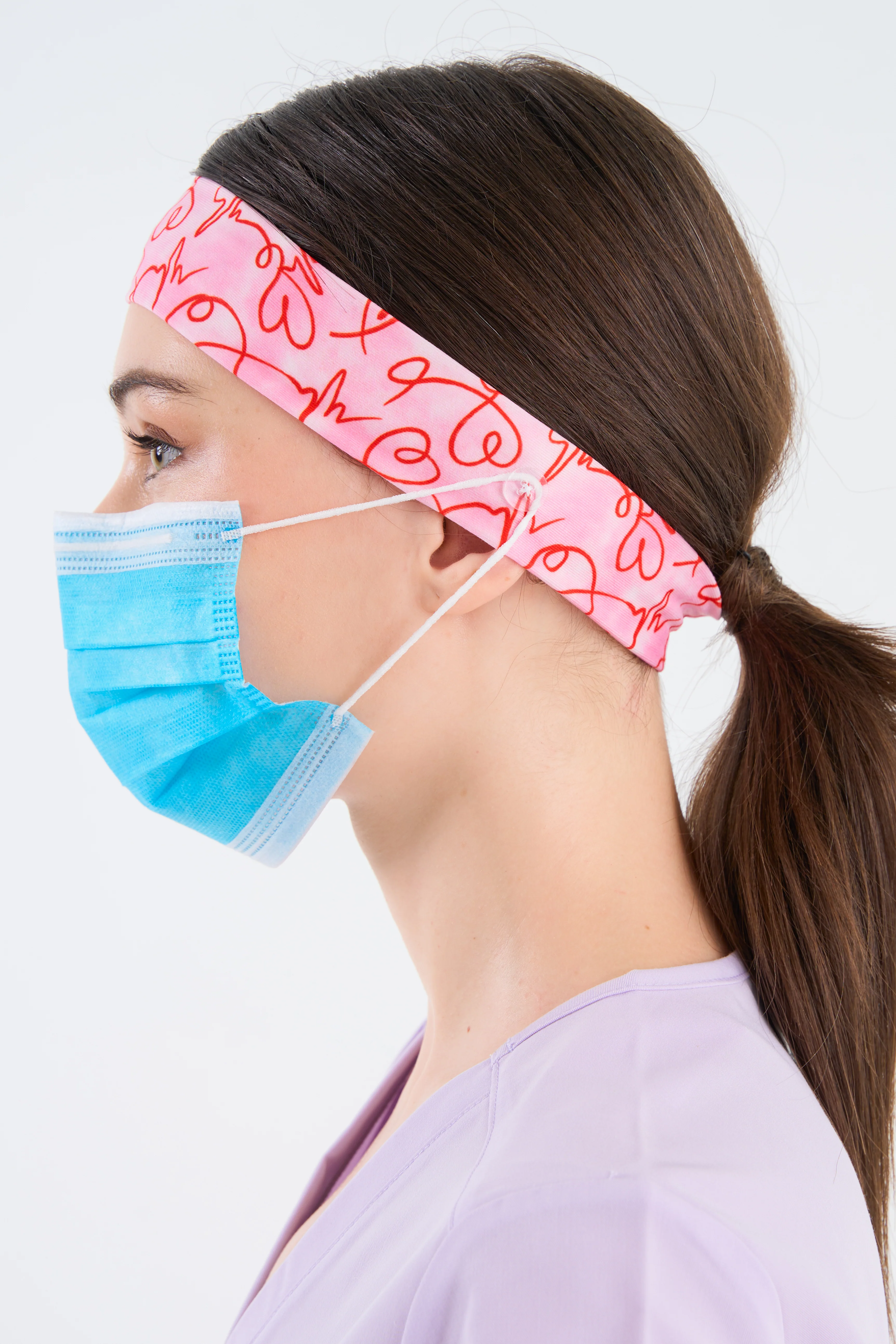 Heartbeat Headband and Mask Holder - Image 5