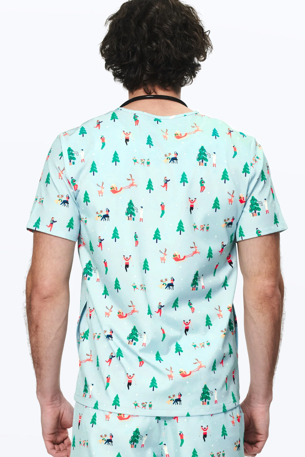 Ho Ho Hospital Men’s 3-Pocket Scrub Top - Image 5