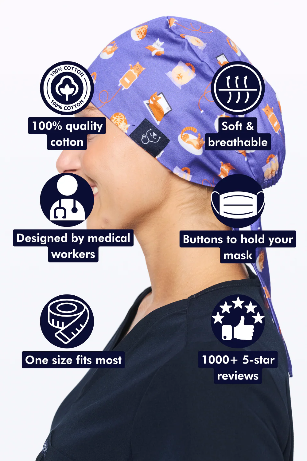 If I Fit I Sit Scrub Cap - Image 2
