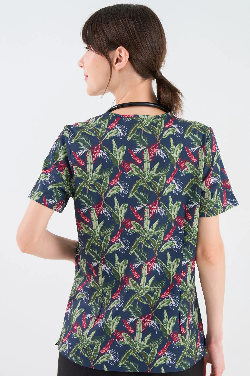 In the Jungle Women's 3-Pocket Scrub Top - Image 5