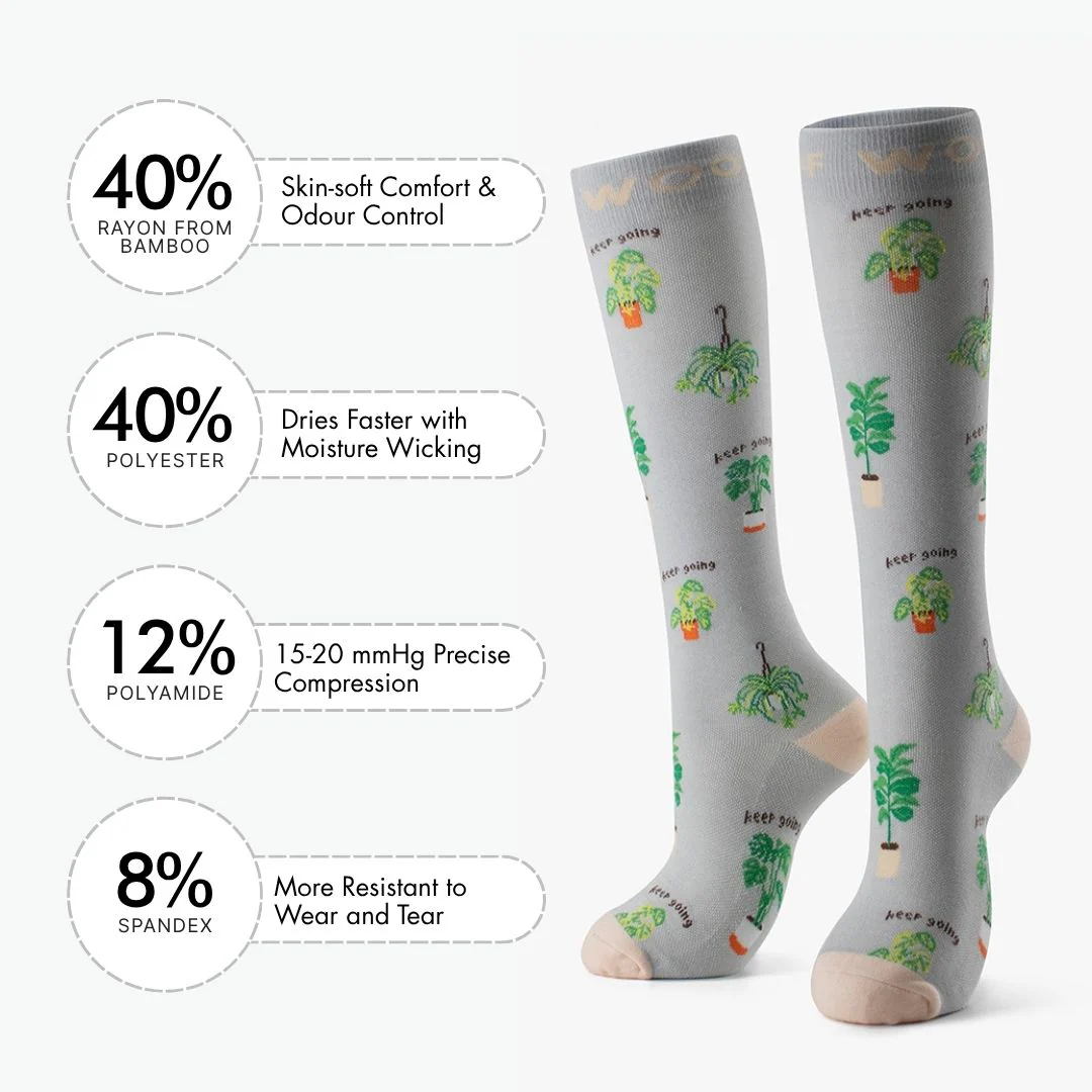 Keep Growing Bamboo Compression Socks - Image 3