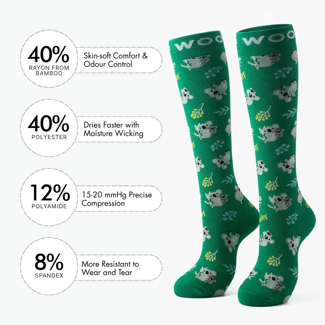 Koalas Bamboo Compression Socks - Image 3