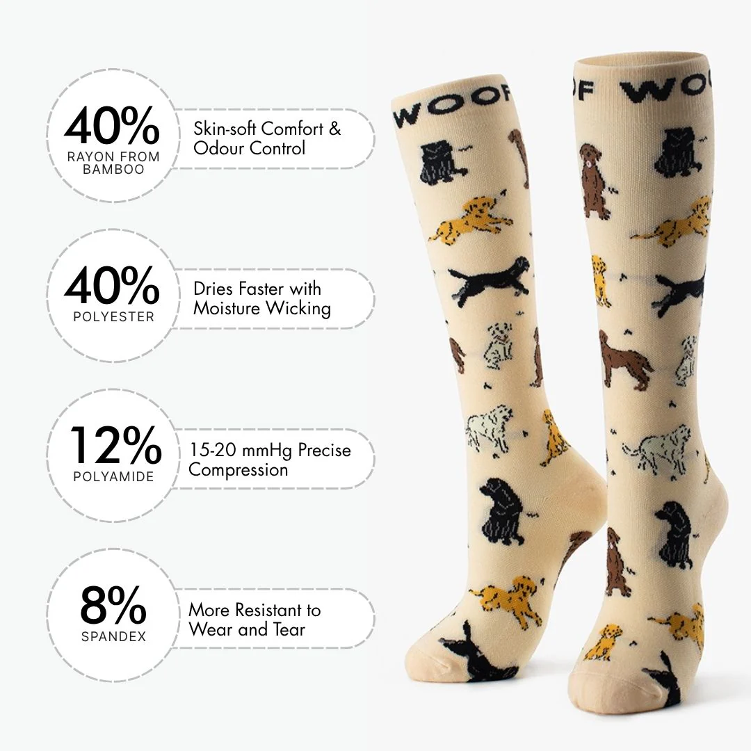 Labradors Bamboo Compression Socks - Image 3
