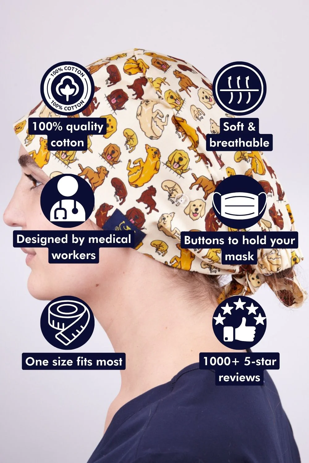 Labradors Scrub Cap - Image 3