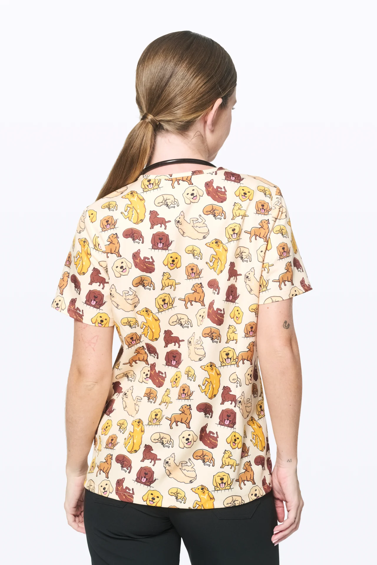 Labradors Women’s 3-Pocket Scrub Top - Image 5