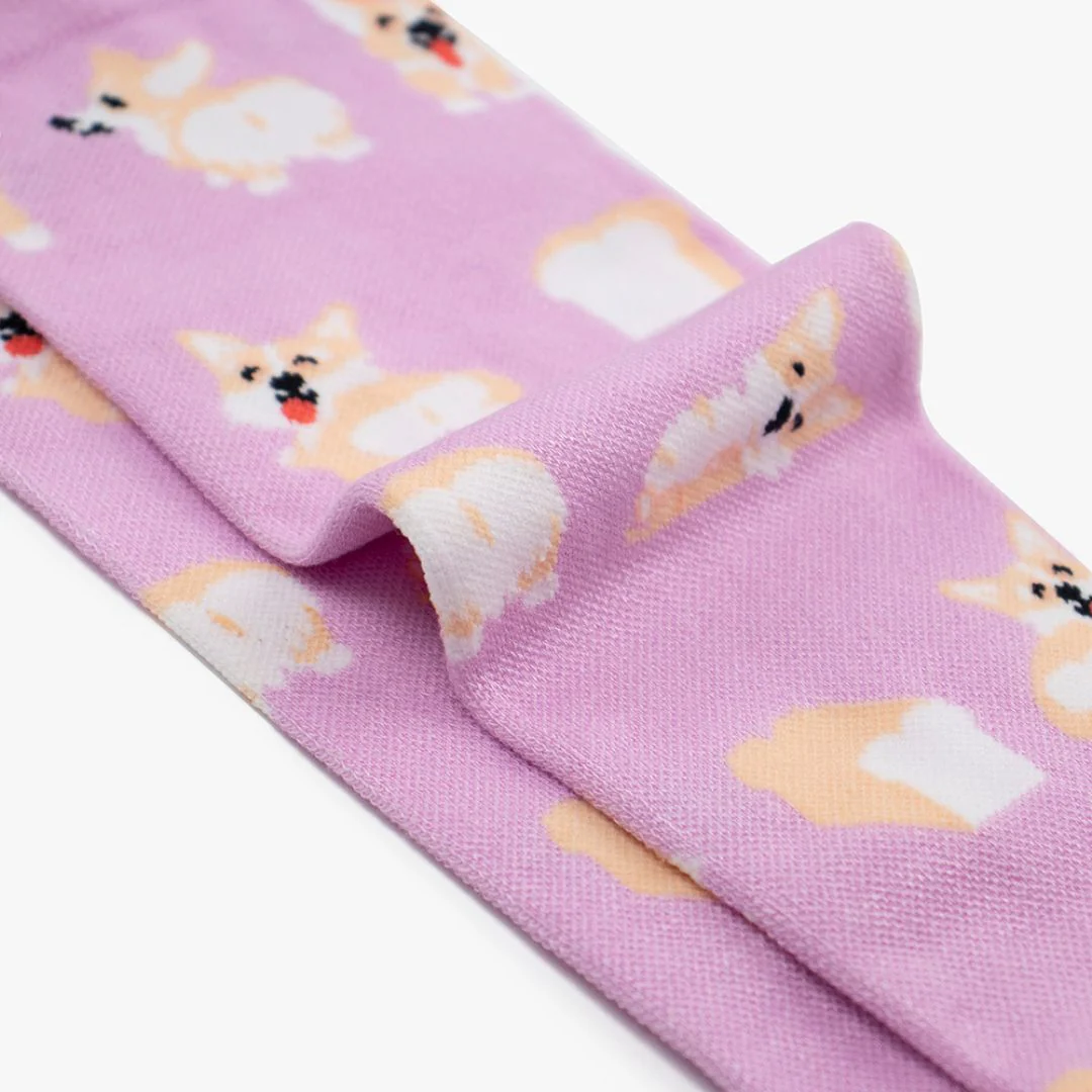 Loafing Corgis Bamboo Compression Socks - Image 4