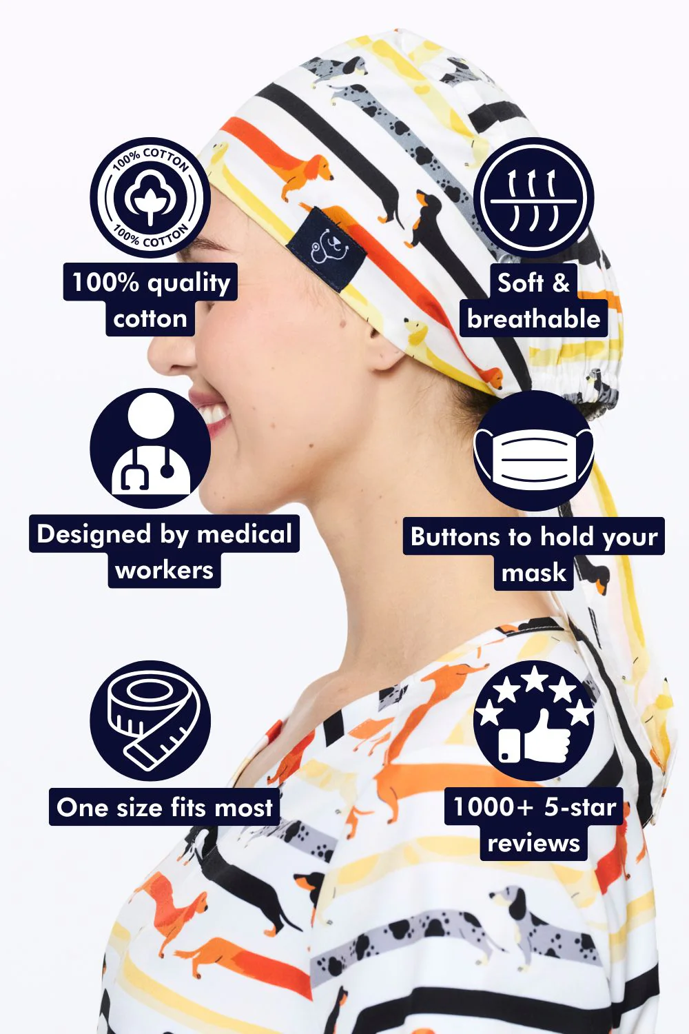 Long Boi Scrub Cap - Image 2
