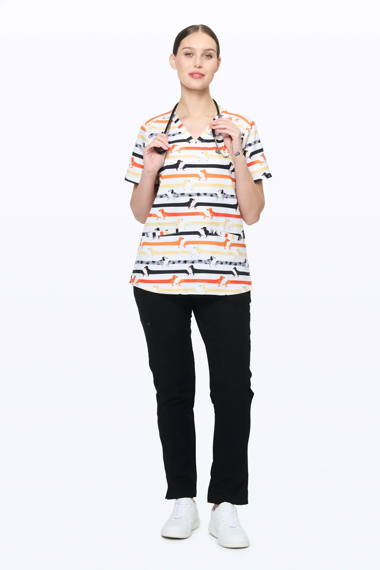 Long Boi Women’s 3-Pocket Scrub Top - Image 4
