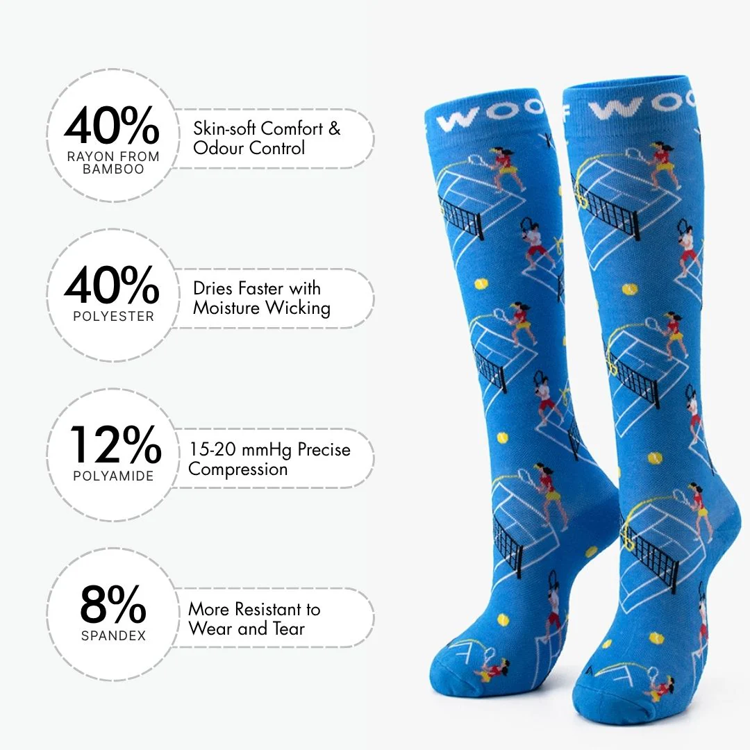 Match Point Bamboo Compression Socks - Image 3