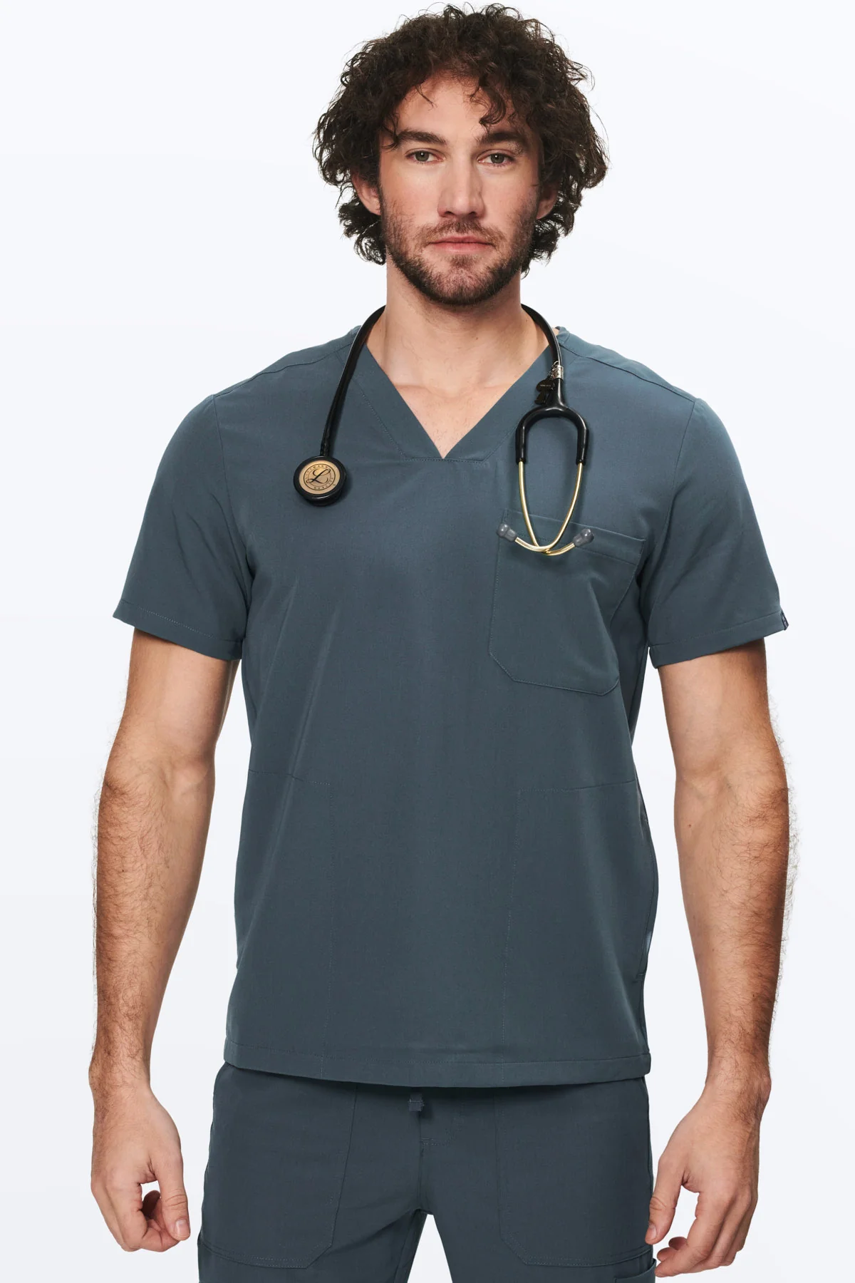 Men's 3-Pocket Scrub Top - Image 22