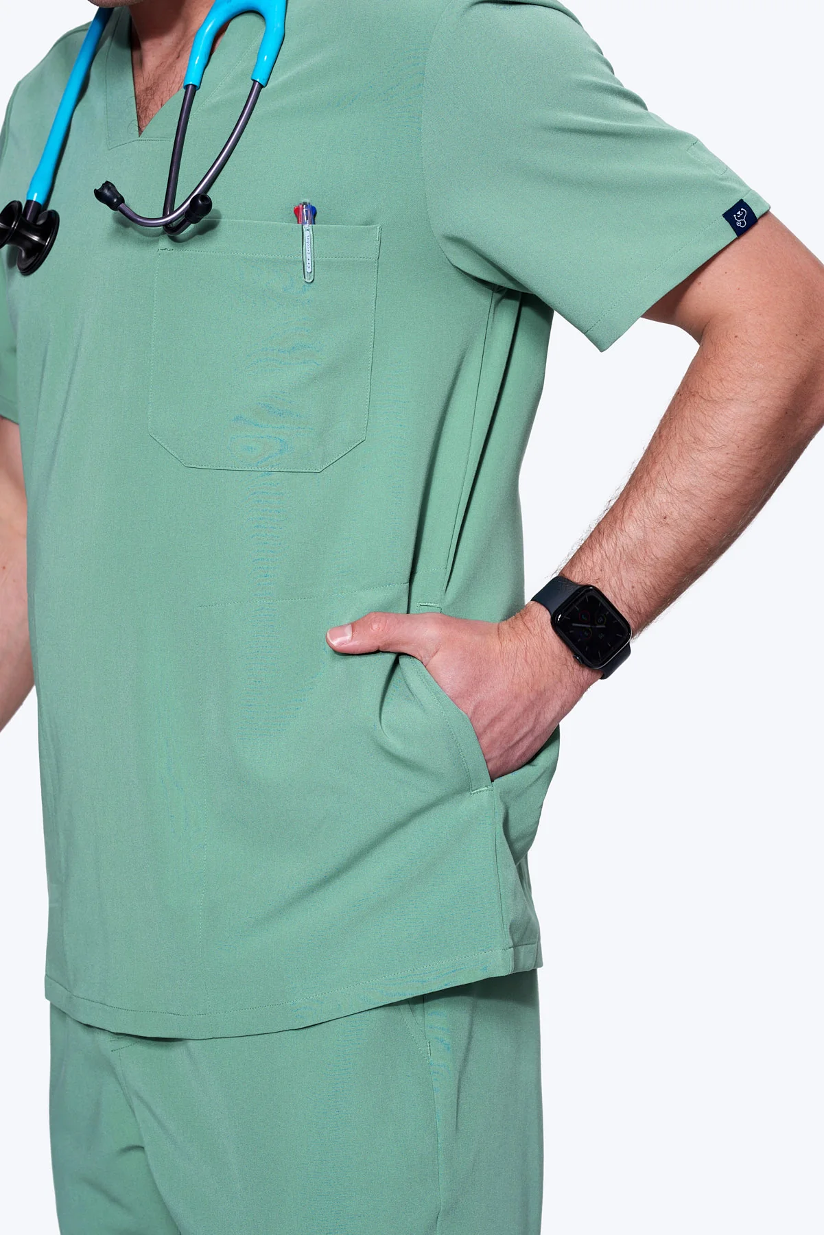 Men's 3-Pocket Scrub Top - Image 33